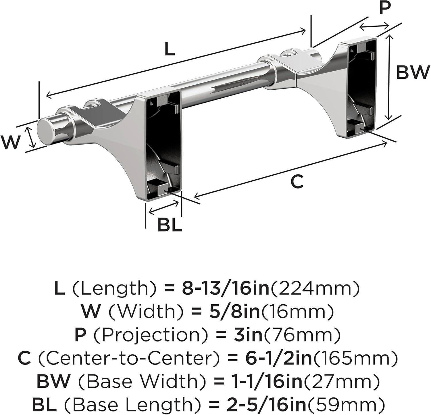 Amerock Davenport Wall Mounted Pivoting Double Post Toilet Paper Holder