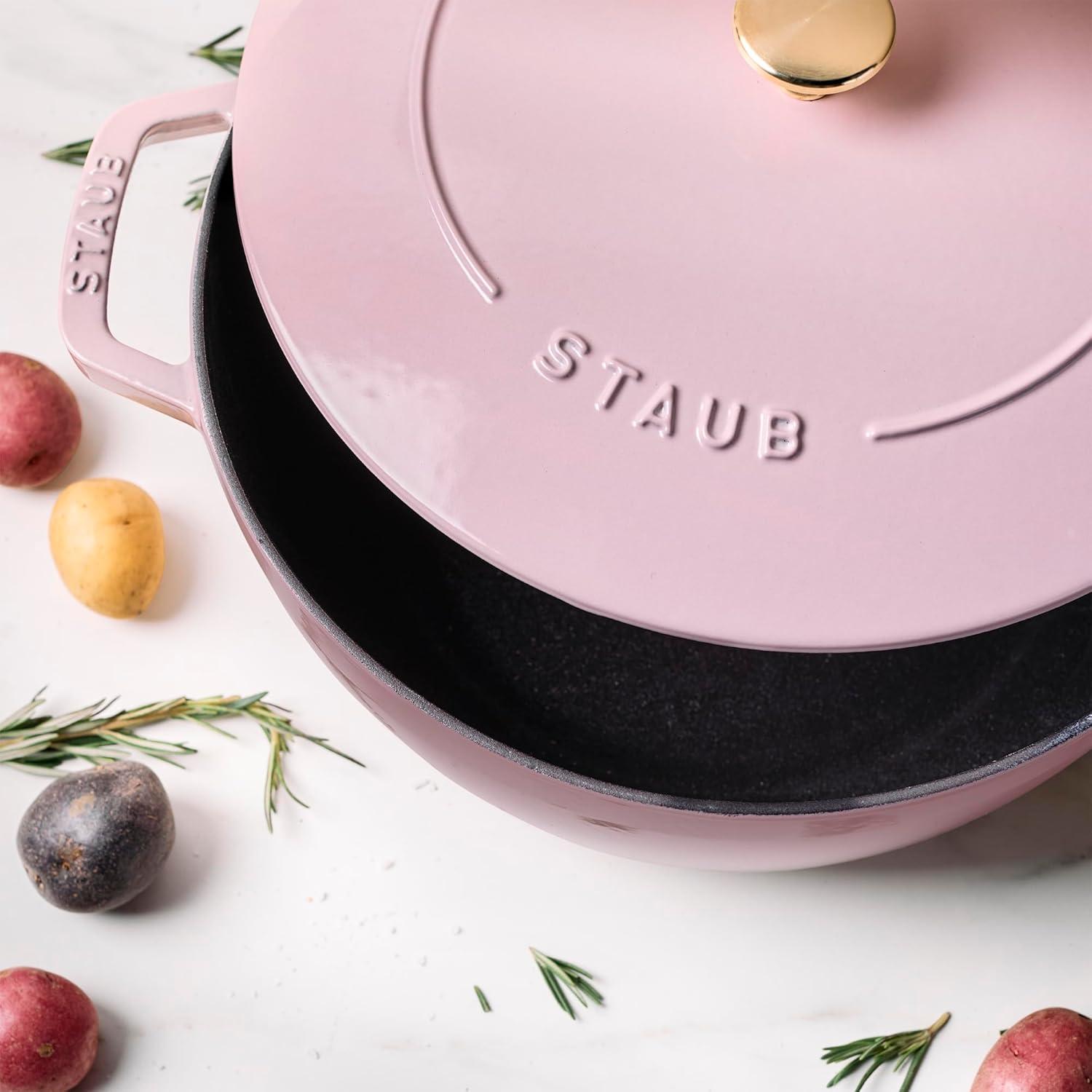 Staub ® Peony Pink Cast Iron 5-Qt. Essential French Oven