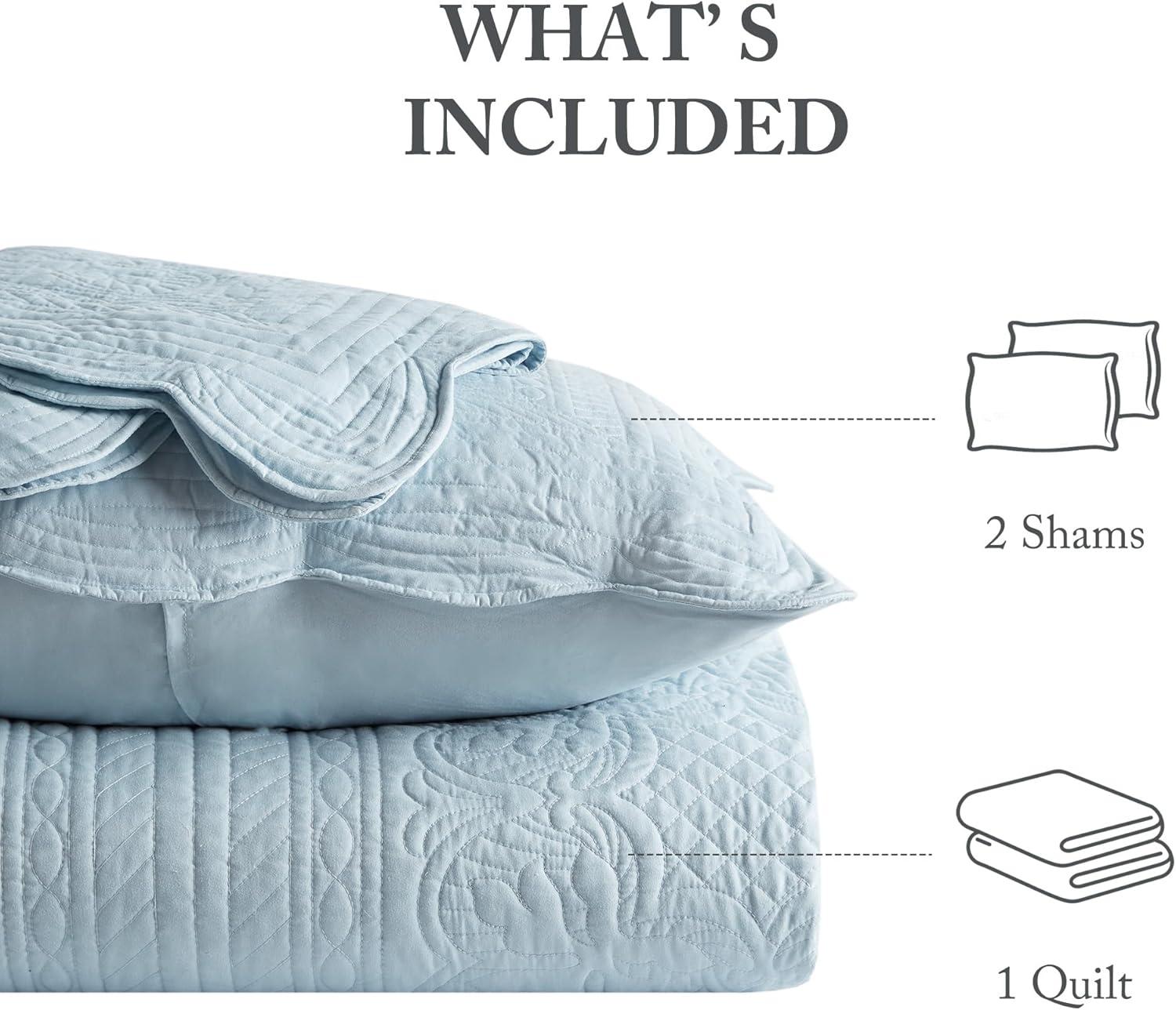 Tuscany Scalloped Edge Quilt Set