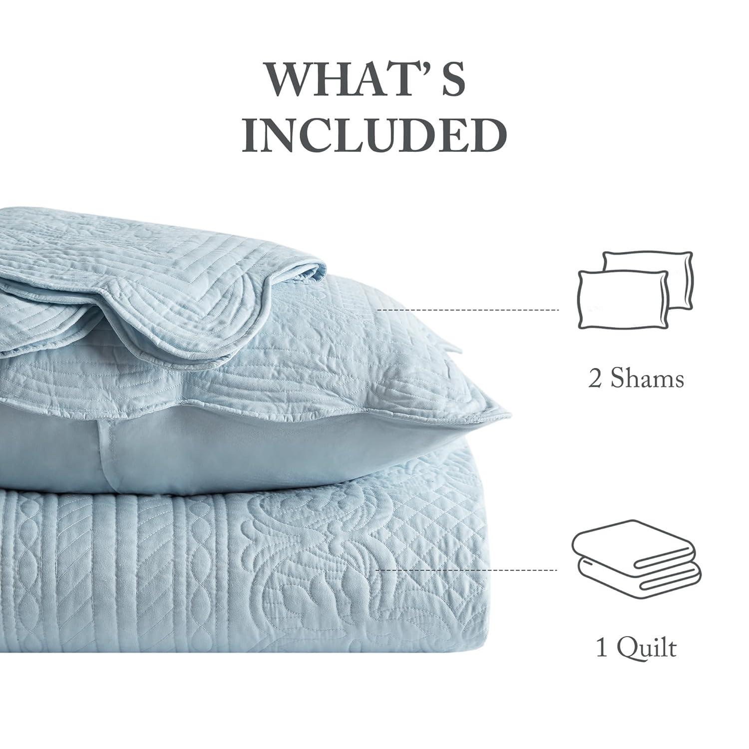 Tuscany Scalloped Edge Quilt Set