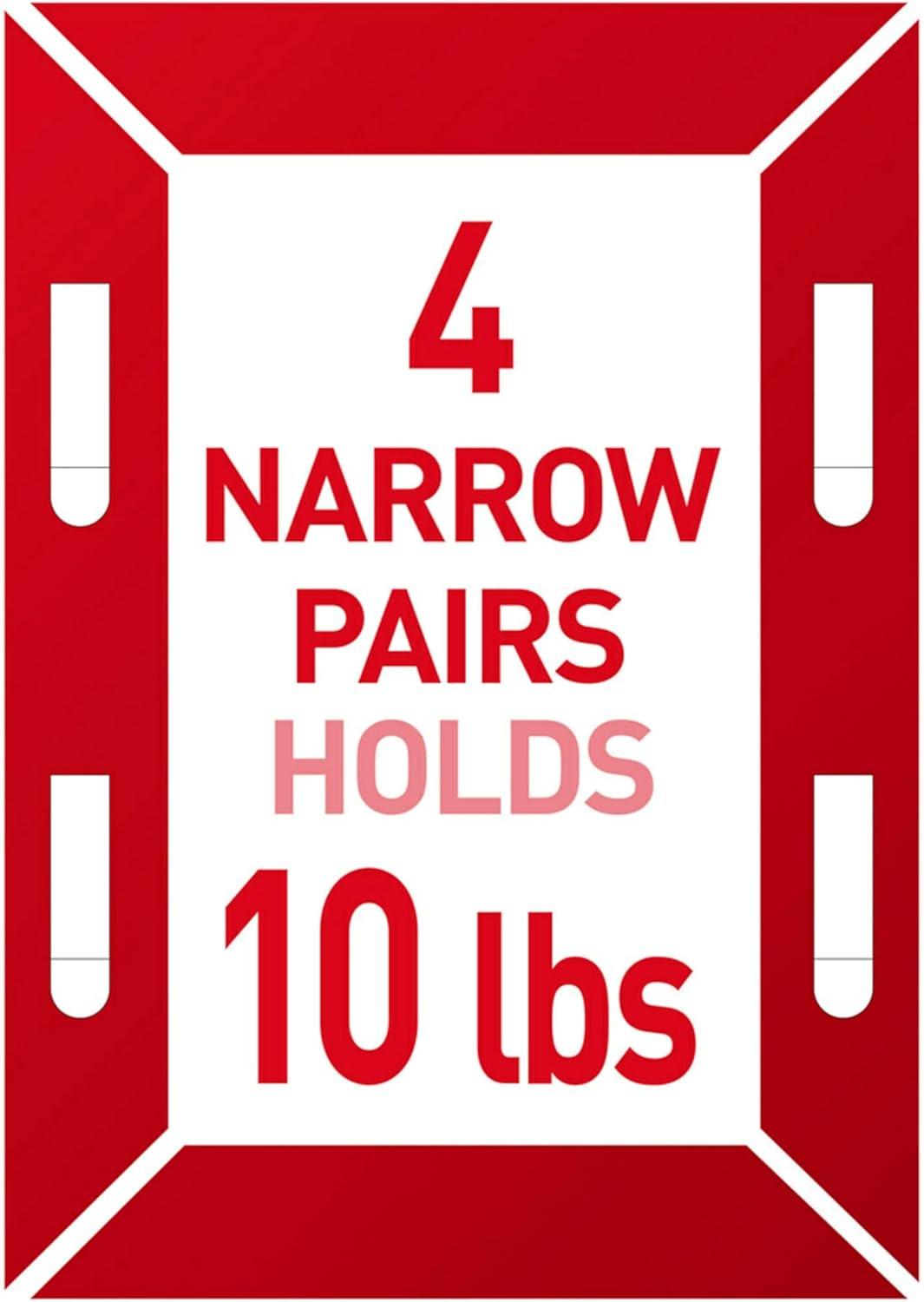 Command Narrow Picture Hanging Strips, White, 12-Pairs, Easy to Open Packaging