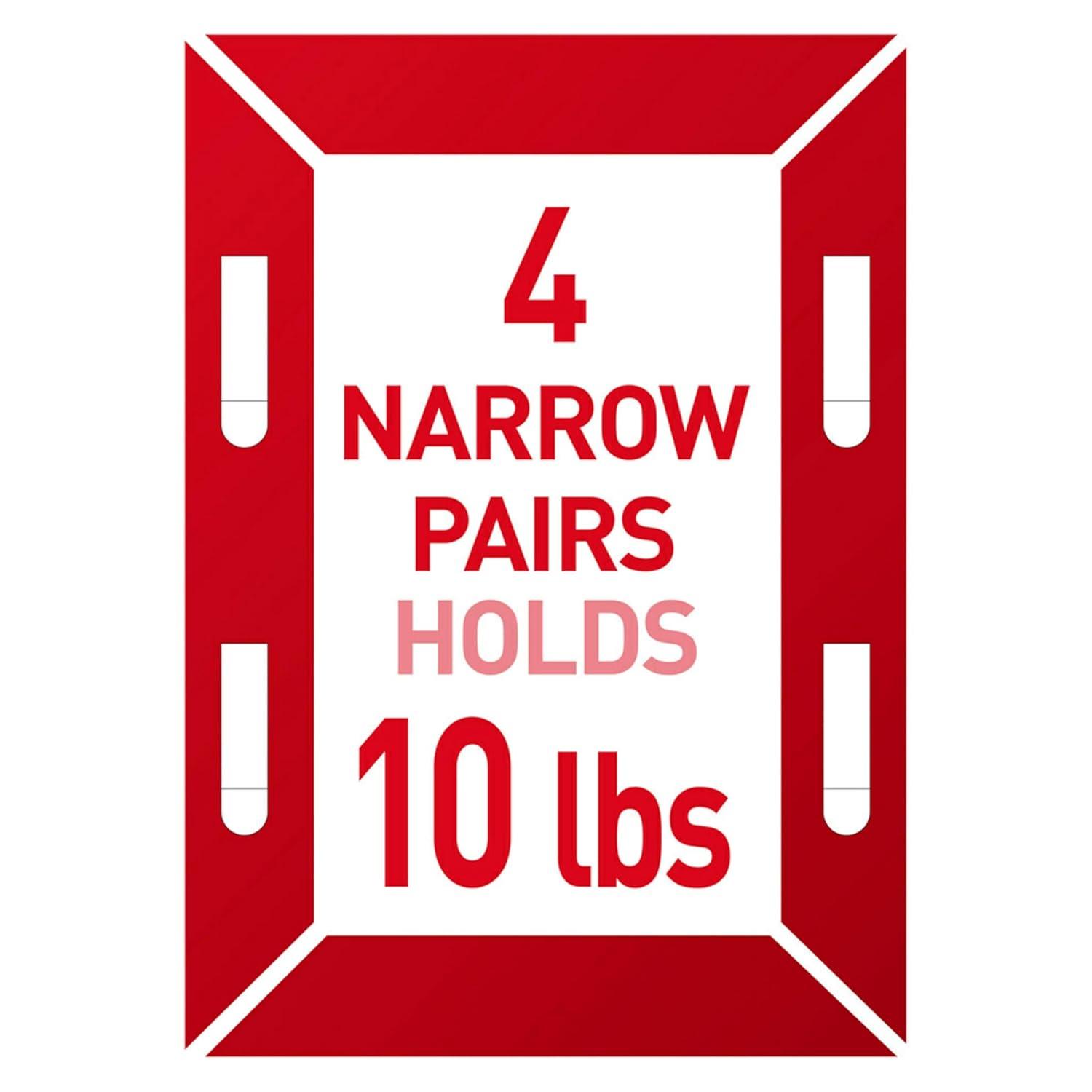 Command Narrow Picture Hanging Strips, White, 12-Pairs, Easy to Open Packaging