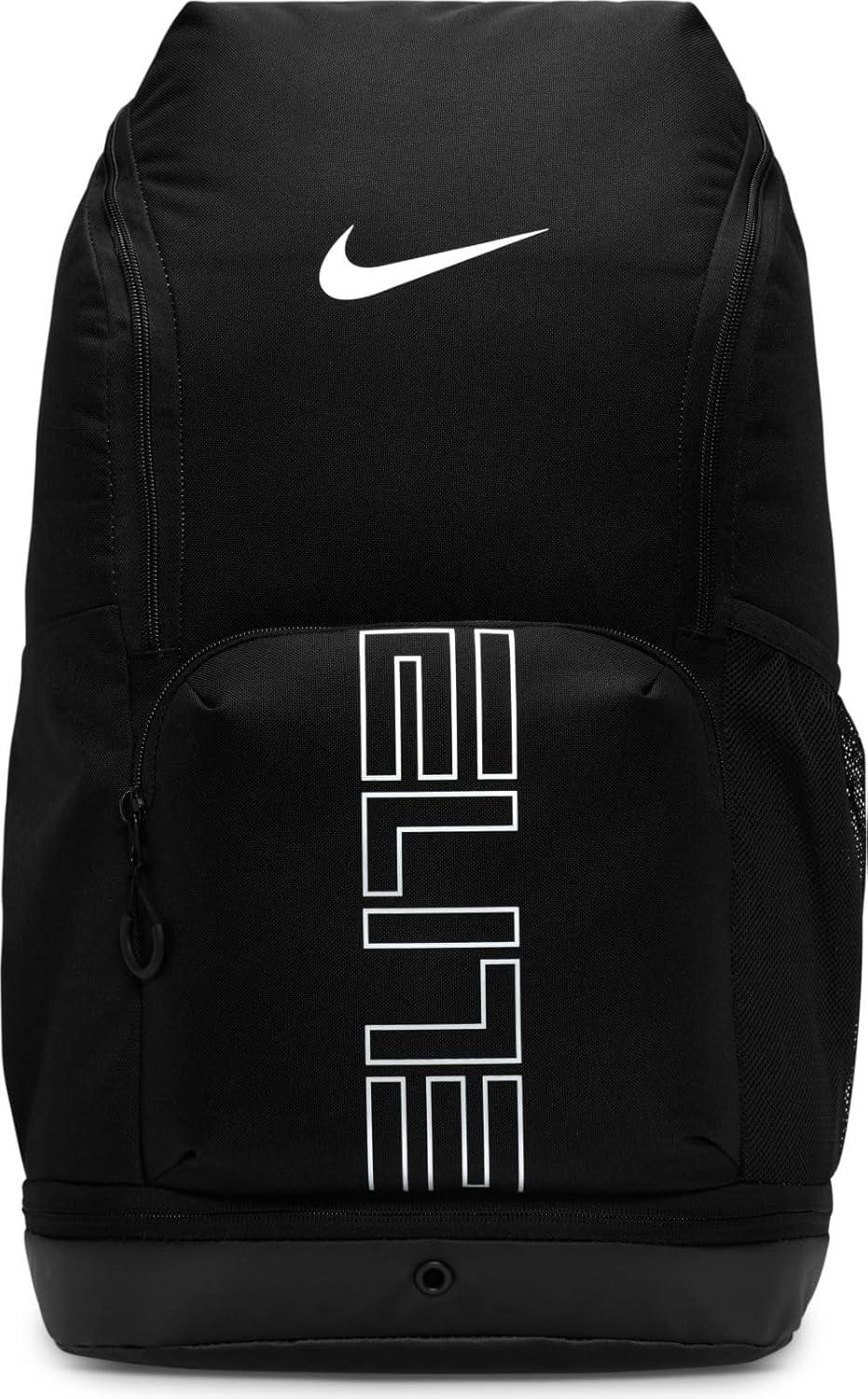 Nike Men's Hoops Elite Backpack, Black Anthracite and Metallic Silver