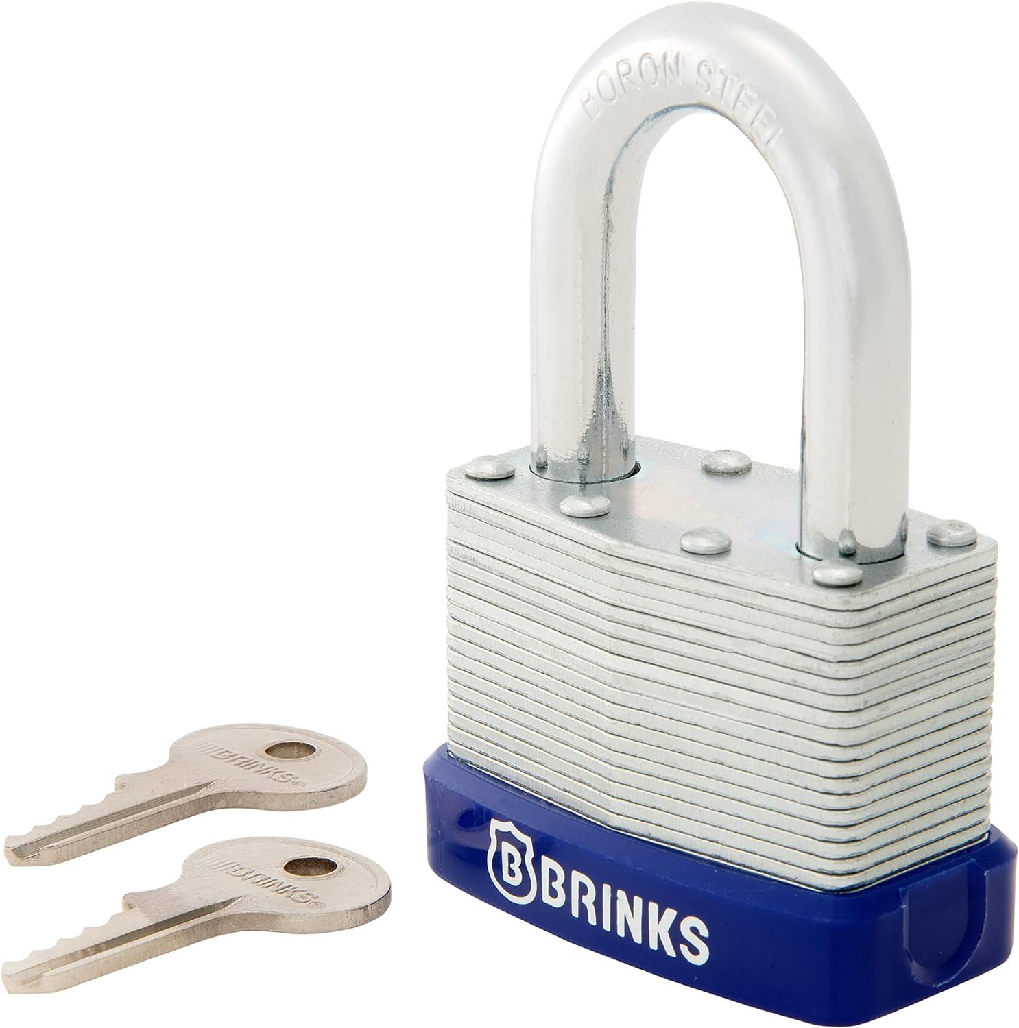 50mm Silver Laminated Steel Keyed Padlock with Boron Shackle