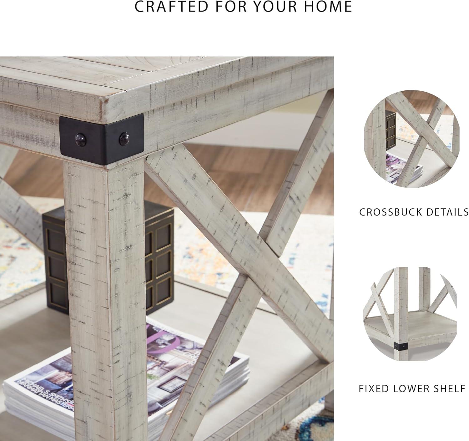 Signature Design by Ashley Casual Carynhurst End Table  Whitewash