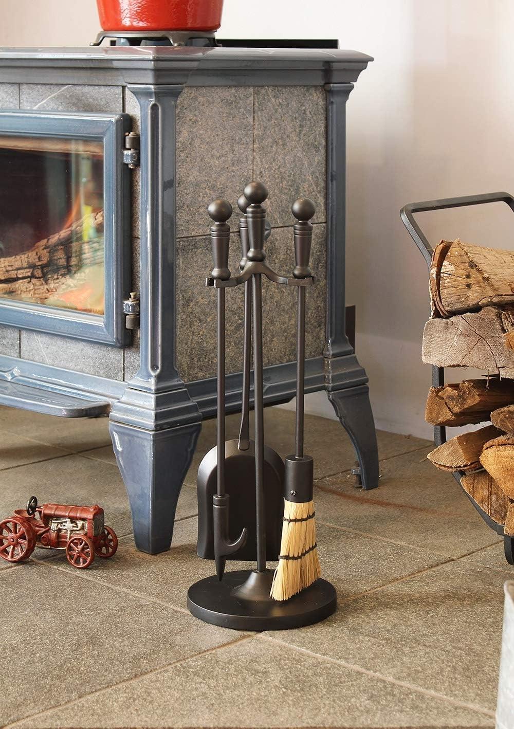 Holden Mini Fireplace Tool Set, Black