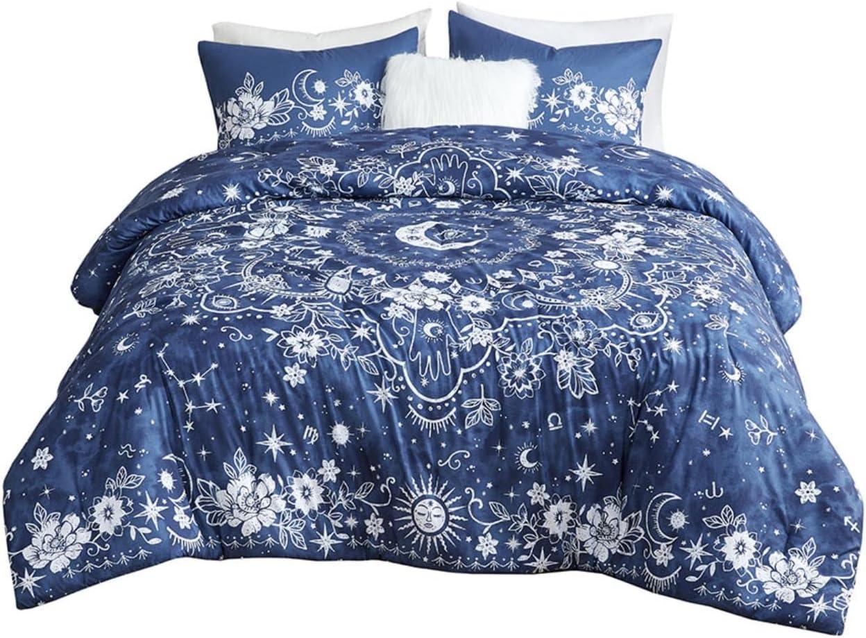 Zuri Celestial Comforter Set Navy - Intelligent Design