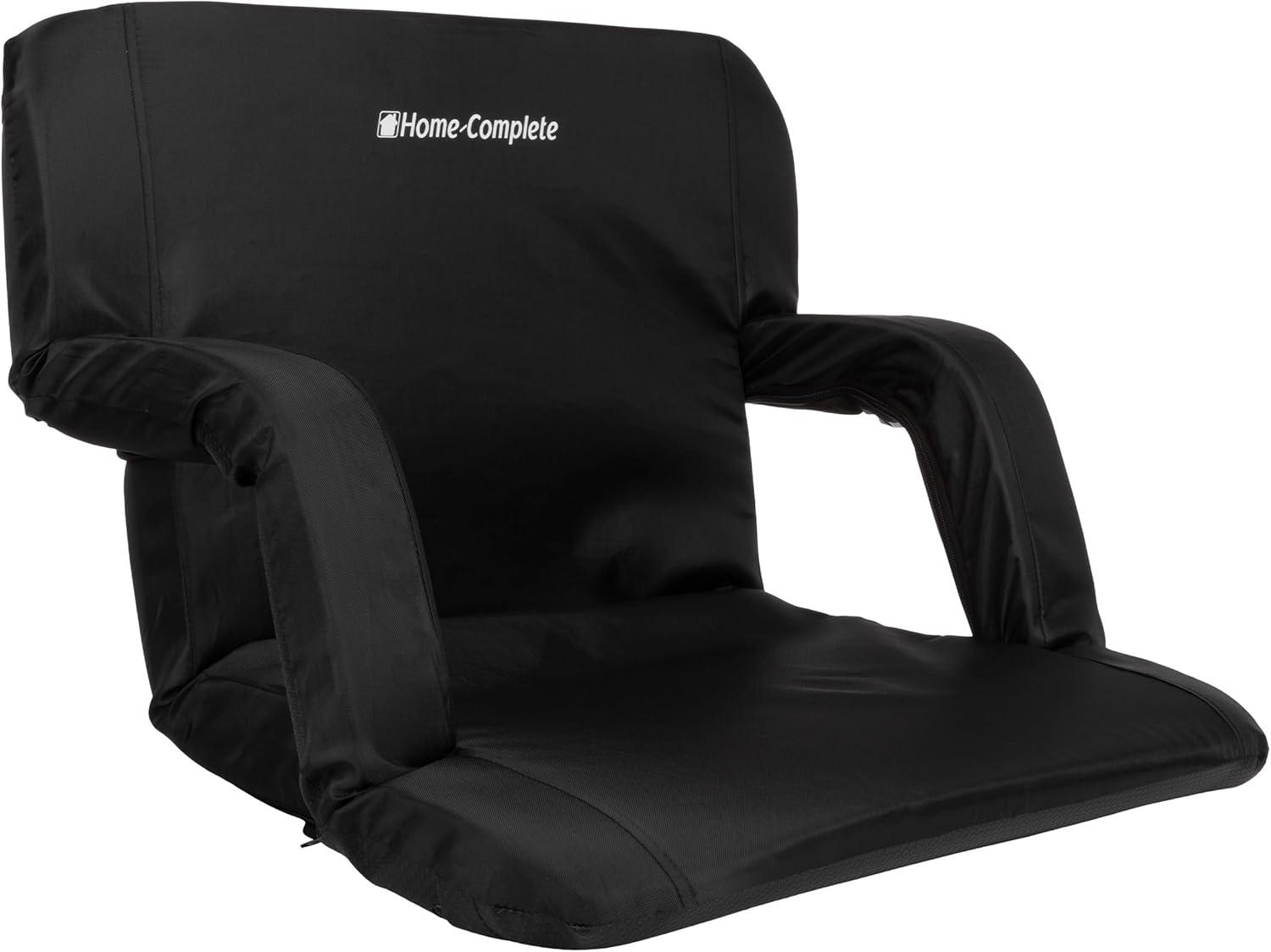 Wide Bleacher Cushion with Padded Back Stadium Seat Chair