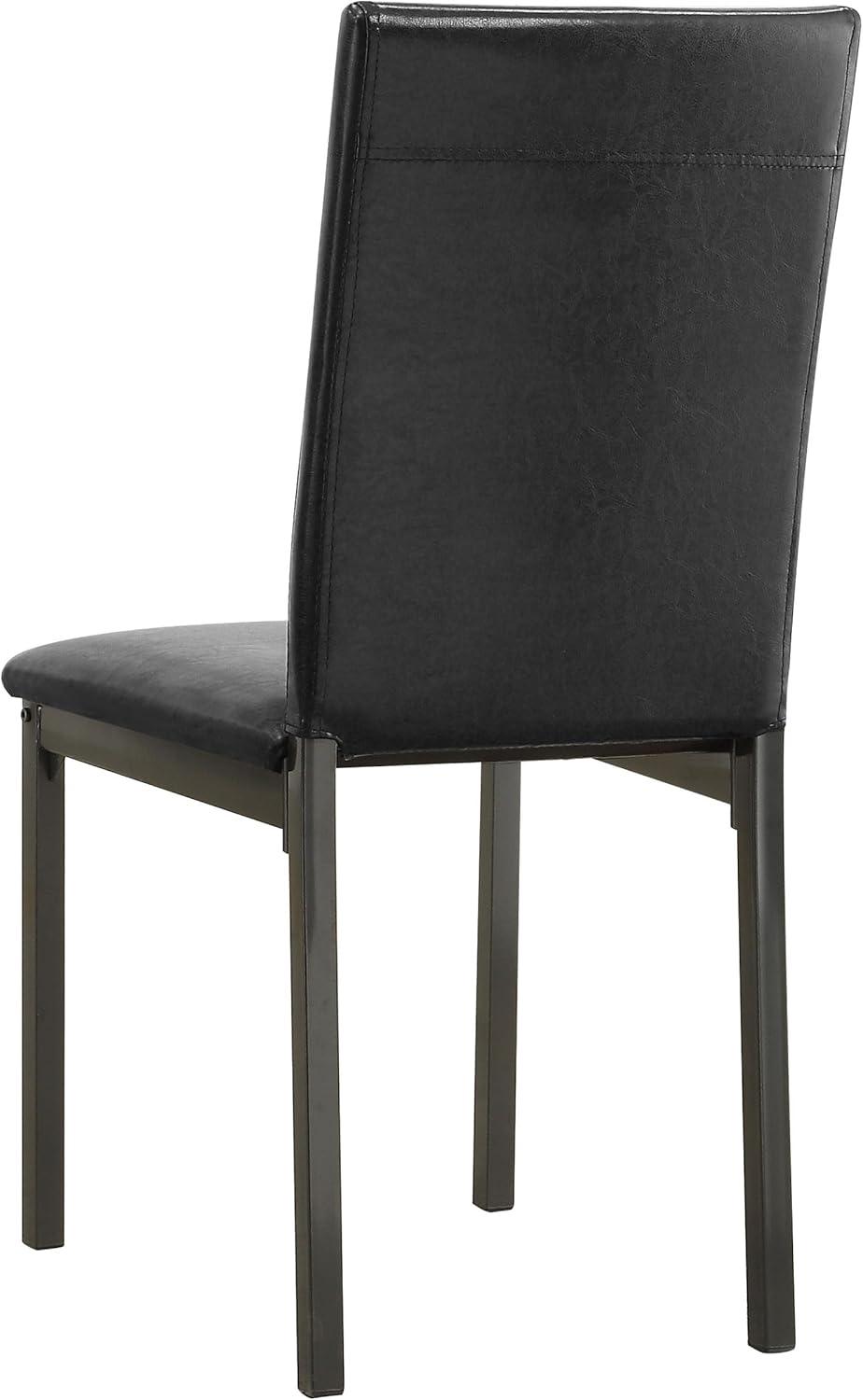 Coaster Garza 5-piece Wood Top Dining Room Set Weathered Gray and Black