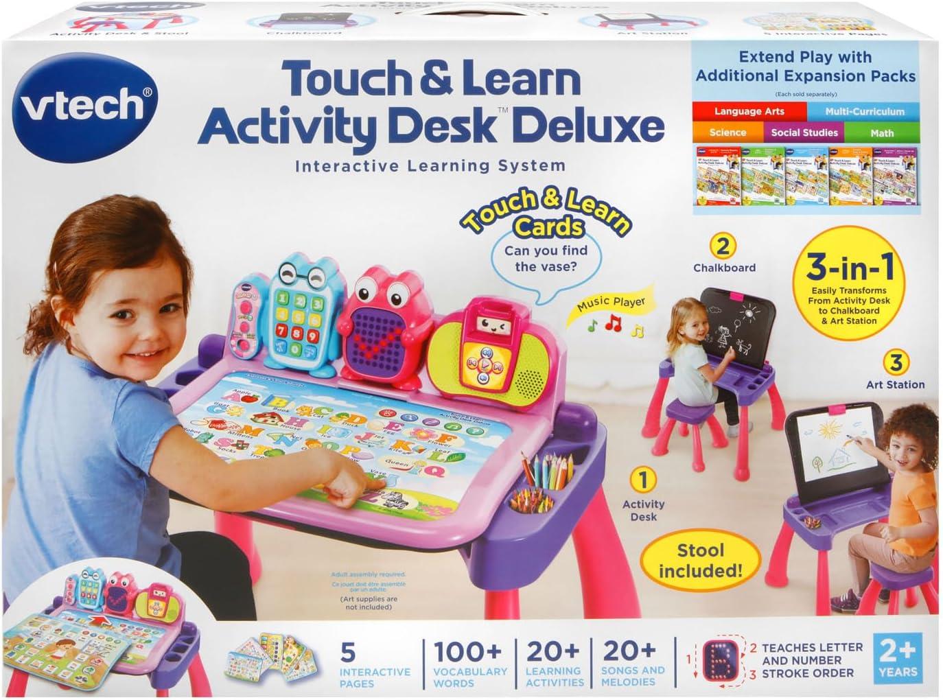 VTech® Touch & Learn Activity Desk™ Deluxe - Pink With Stool