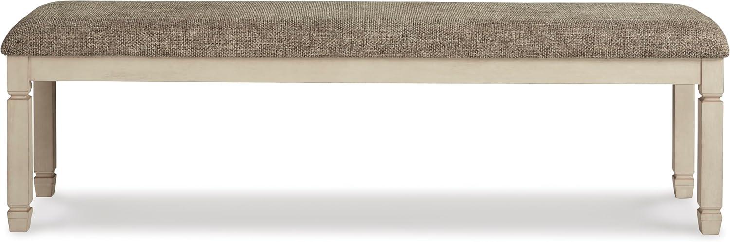 Signature Design by Ashley Casual Bolanburg 65" Dining Bench, Antique Cream/Brown