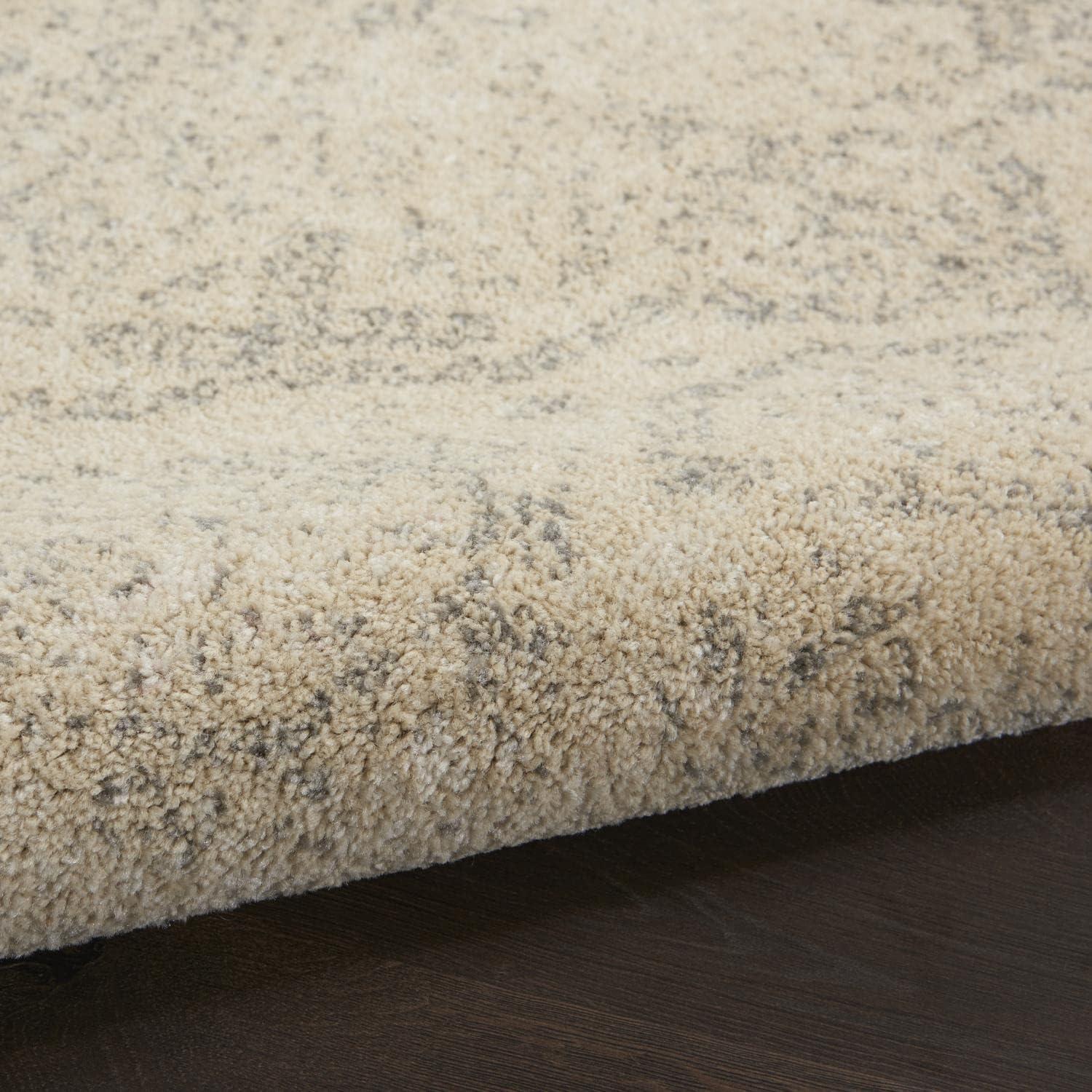 Serene Vintage Beige/Grey 6' x 9' Synthetic Area Rug