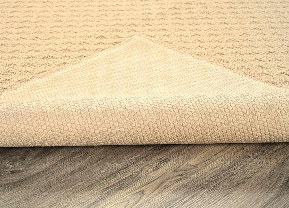 Garland Rug Town Square Tan Kitchen Rug Set, 2 Piece Sliced Set (18"x28" Sliced, and 18"x28")