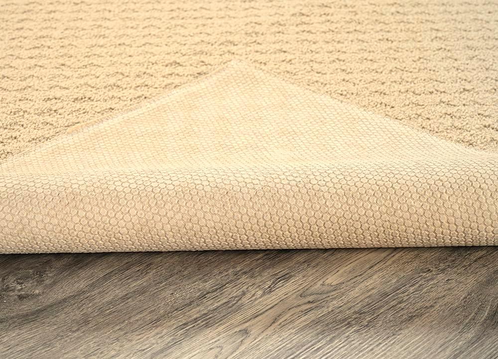 Garland Rug Town Square Tan Kitchen Rug Set, 2 Piece Sliced Set (18"x28" Sliced, and 18"x28")