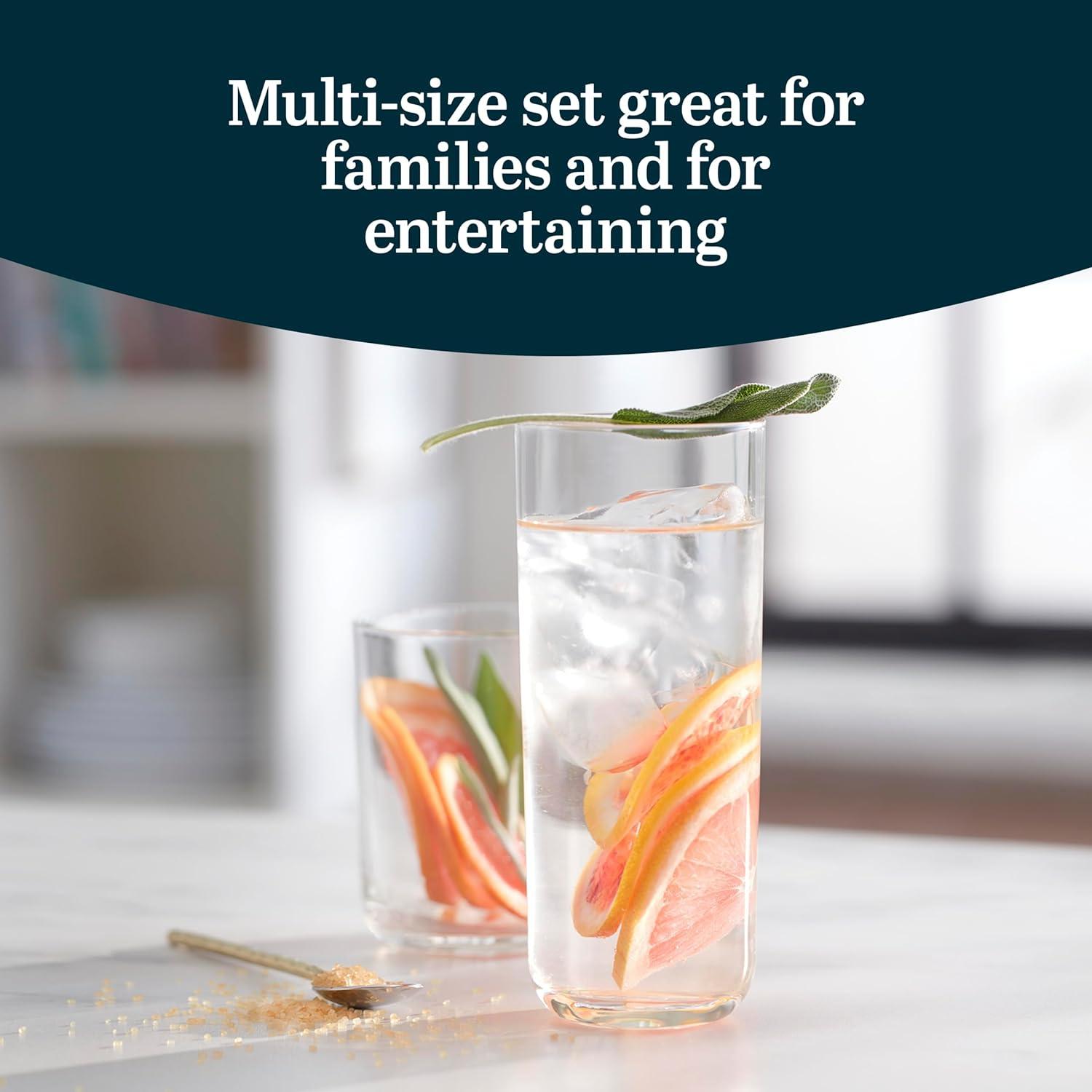 Libbey Libbey Lisbon 16-Piece Tumbler and Rocks Glass Set