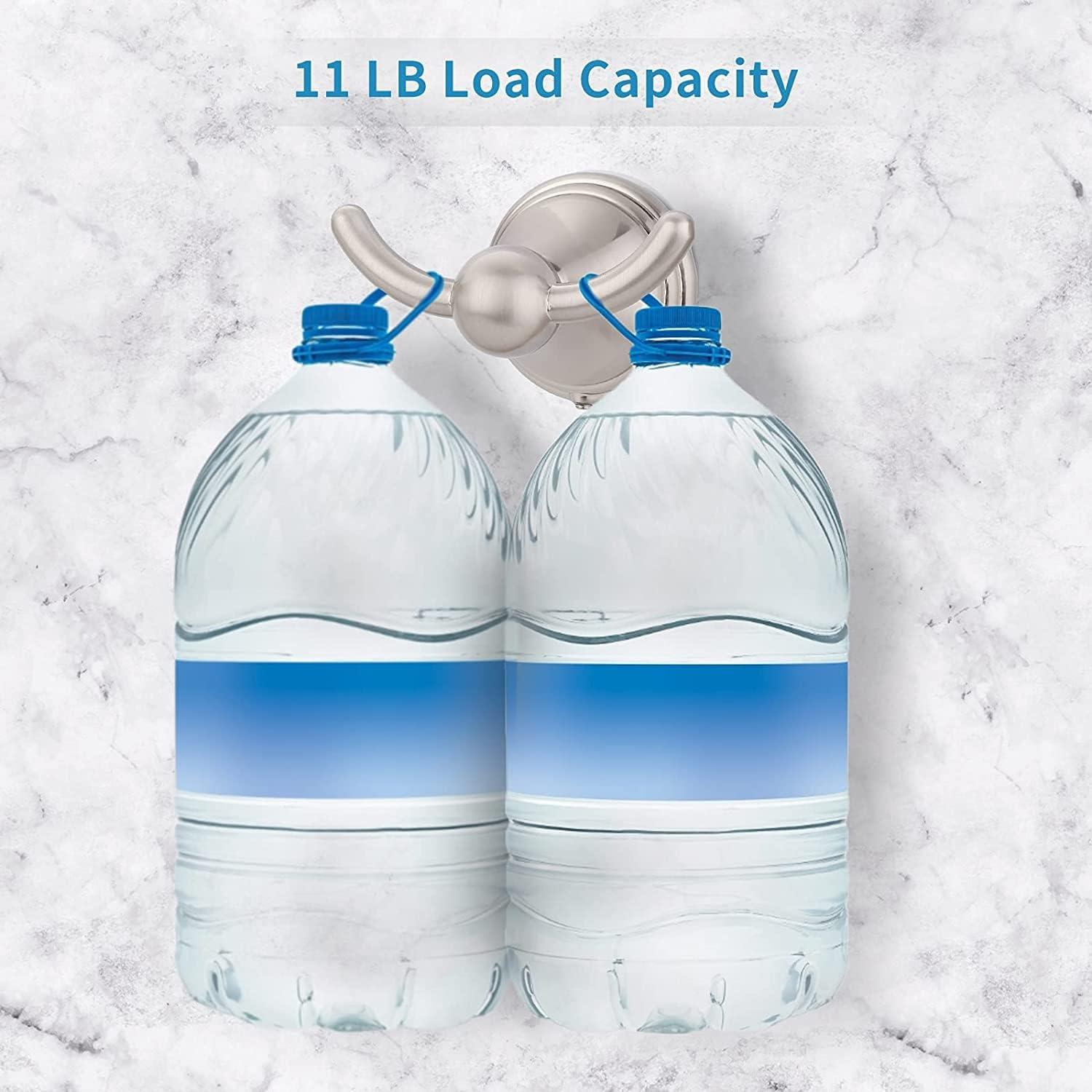 FILTA Bathroom Towel Hooks, Brushed Nickel Robe & Towel Hooks for Wall Mounted, Traditional Towel and Robe Hooks for Hanging Towels, Bath Towel Holder for Shower(2 Pack)