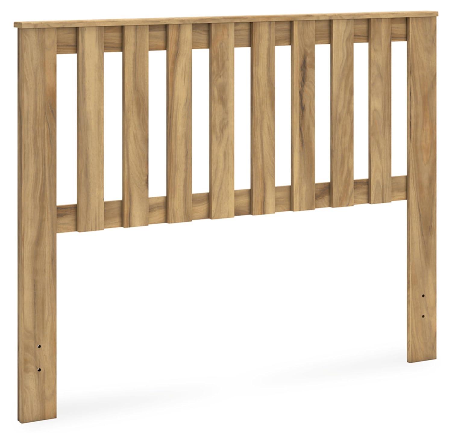 Signature Design by Ashley Bermacy Full Panel Headboard, Light Brown