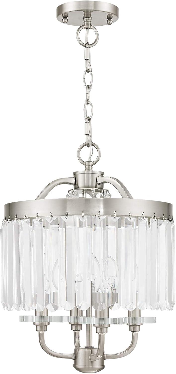 Livex Lighting Ashton 4 - Light Chandelier in  Brushed Nickel