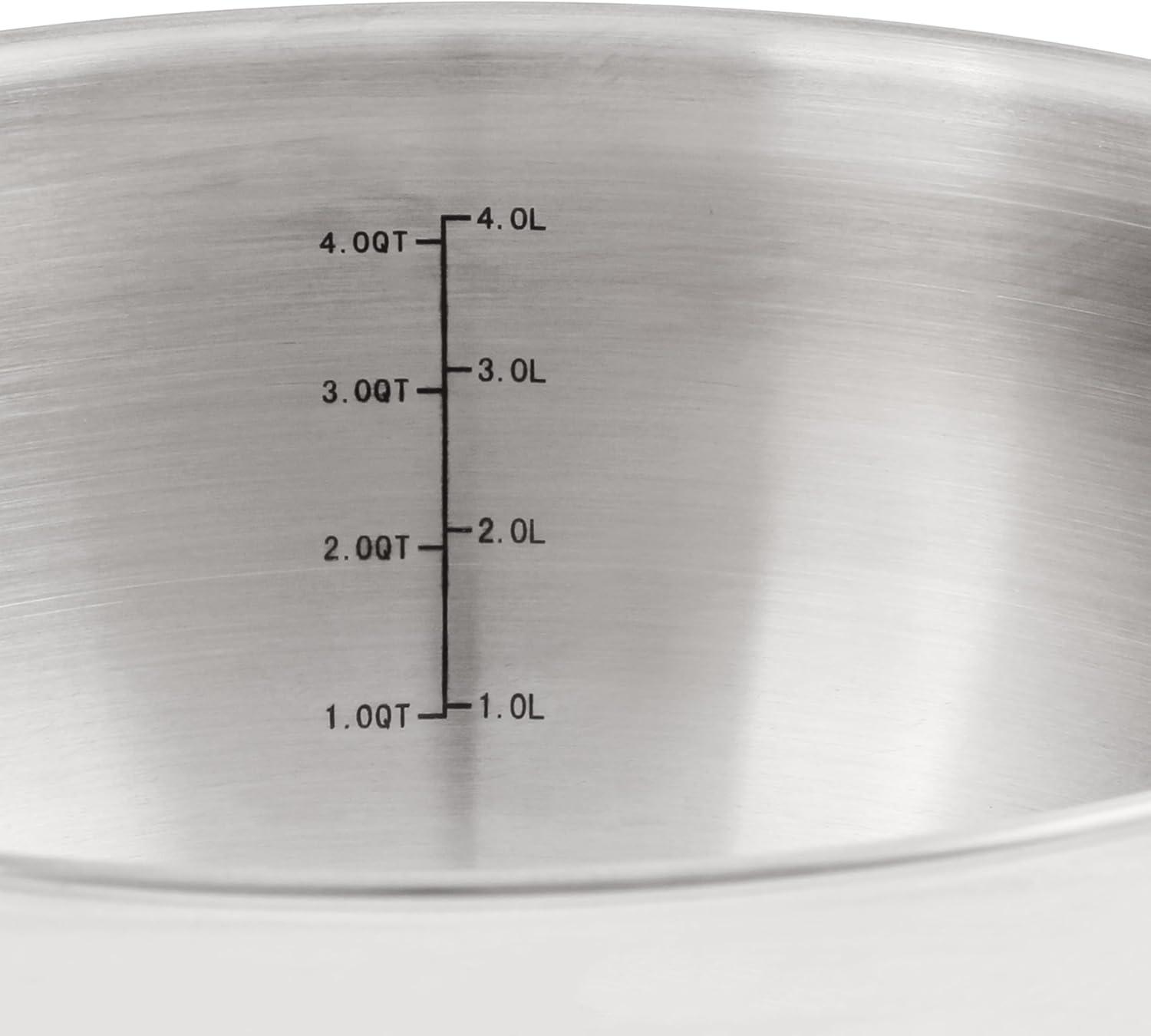 BergHOFF SS 18/10 5.5 Qt Stock Pot With SS Lid, Belly Shape, 9.5"