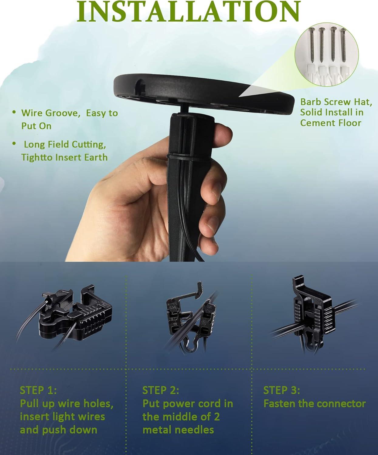 6 Pack Low Voltage Landscape Pathway Lights, 12V LED Bollard Light IP67 Waterproof, Outdoor Driveway Walkway Wired Lights (Included Connector) - Yard Garden Lawn, 2700K Warm White