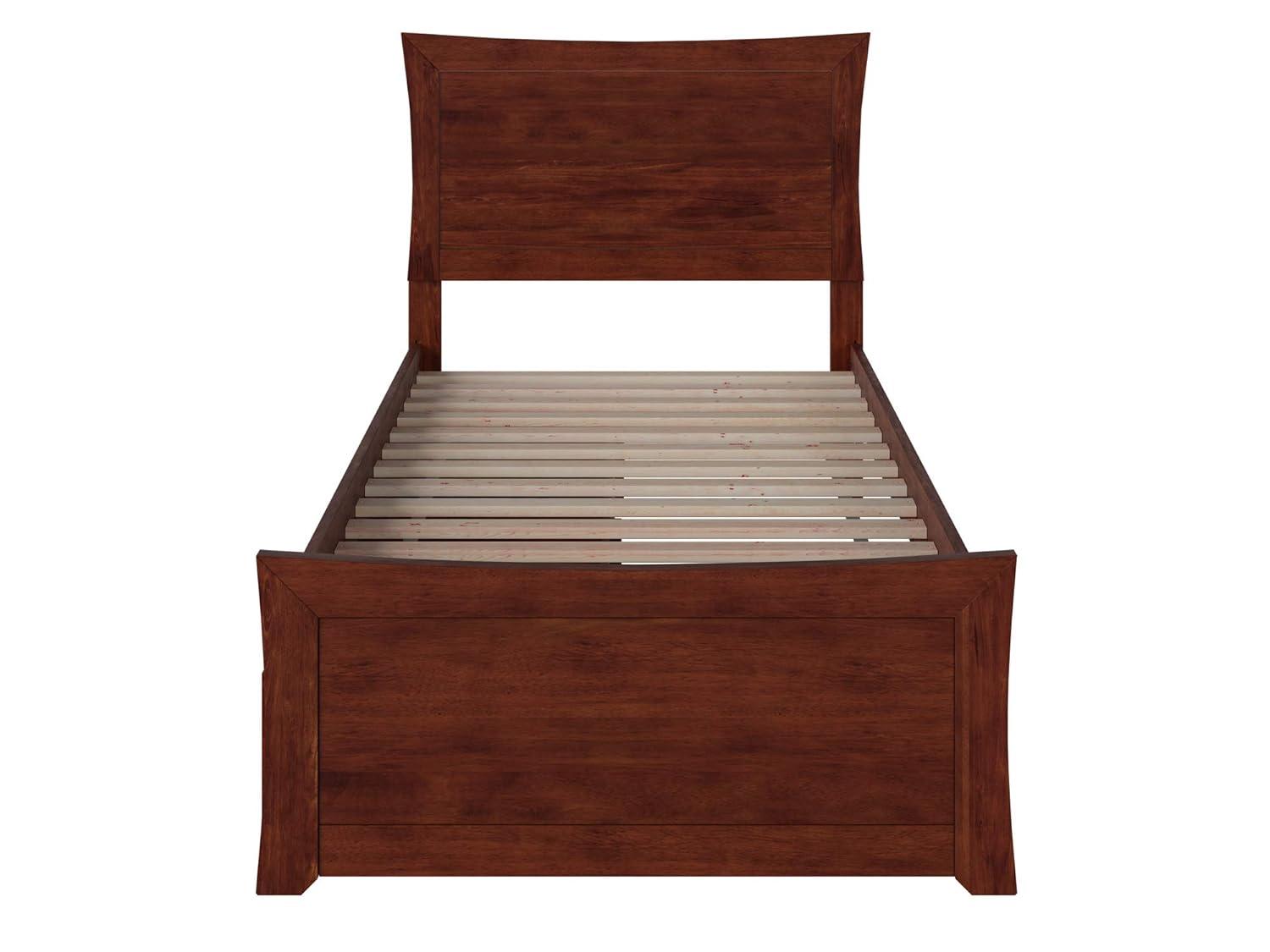 AR9012114 Metro Platform Bed with 2 Urban Bed Drawers, Twin XL, Walnut