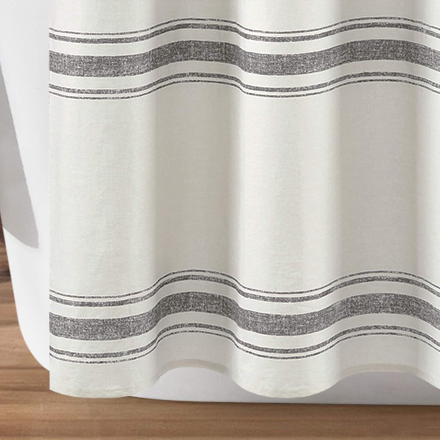 Gilroy Cotton Striped Shower Curtain