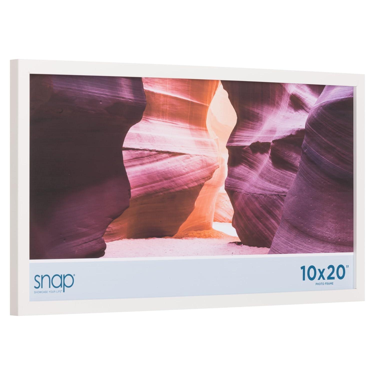SNAP 10"x20" Basic Photo Frame White