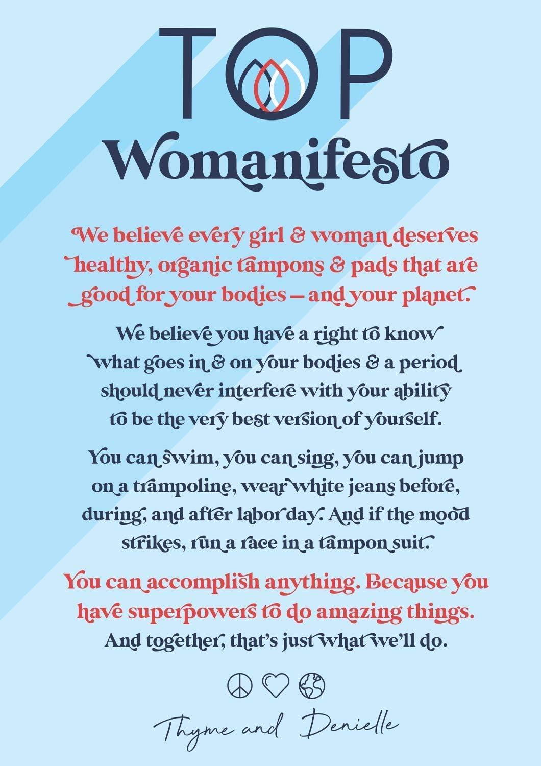 Organic Cotton Ultra Thin Panty Liners, Fragrance-Free, 24 Count