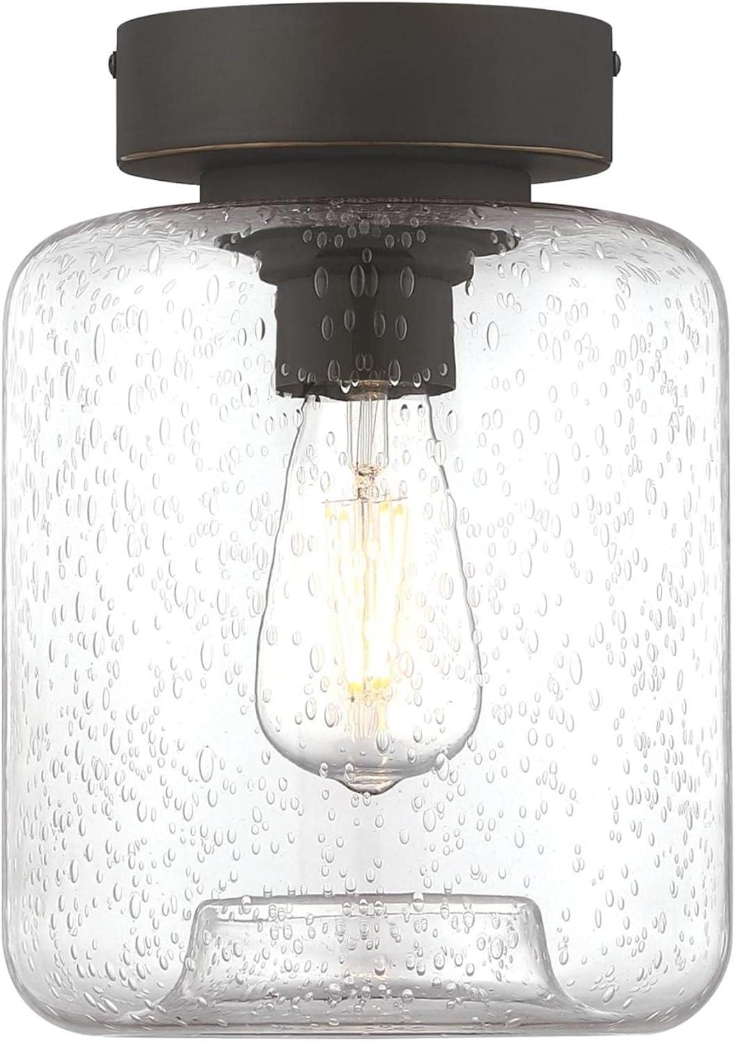 Judd Glass Semi Flush Mount
