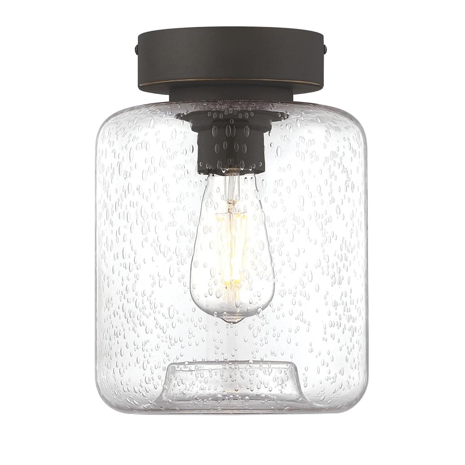 Judd Glass Semi Flush Mount