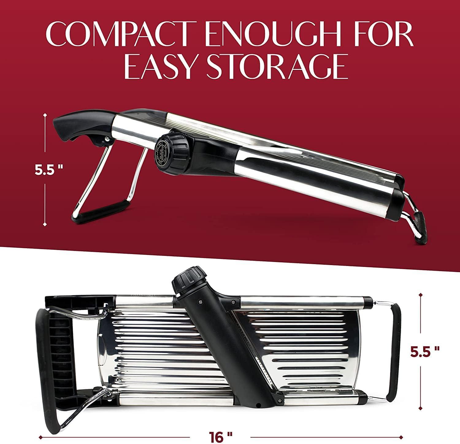 Gramercy Kitchen Co. Adjustable Stainless Steel Mandoline Food Slicer