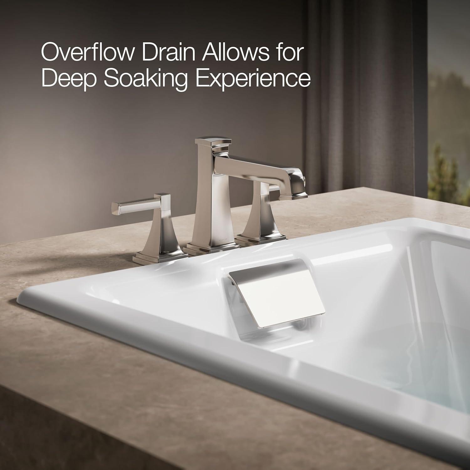 Tea-for-Two for Two 60" x 32" Drop-In Soaking Bathtub