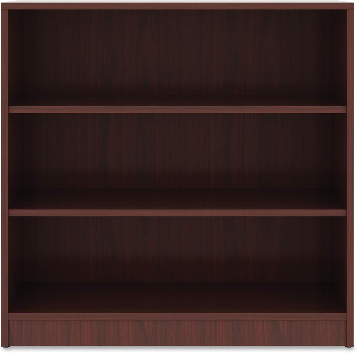 HOOMHIBIU Mahogany Laminate Bookcase  36&#34; x 36&#34; x 12&#34;