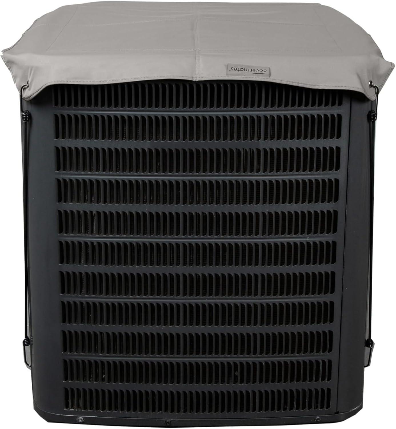 Covermates Armor Top Air Conditioner Cover â€“ Durable Outdoor Protection for AC Units, Ultima 600D Polyester, Armor Top 24W x 24D, Ripstop Grey