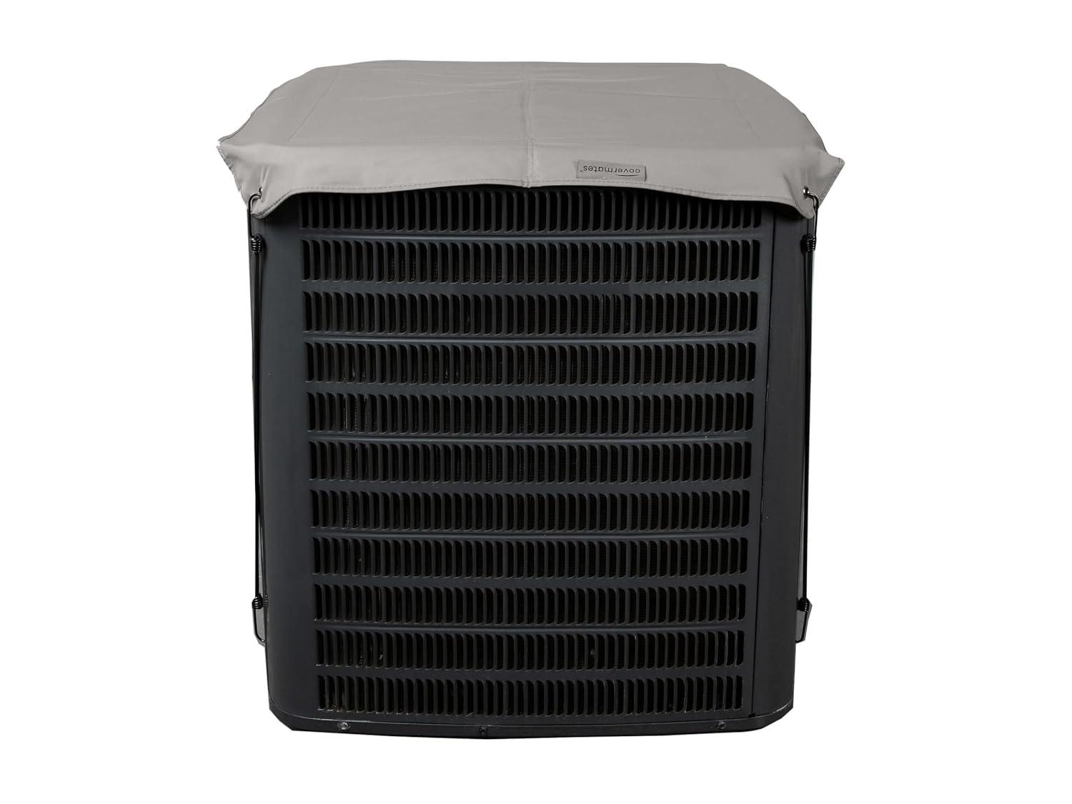 Covermates Armor Top Air Conditioner Cover â€“ Durable Outdoor Protection for AC Units, Ultima 600D Polyester, Armor Top 24W x 24D, Ripstop Grey