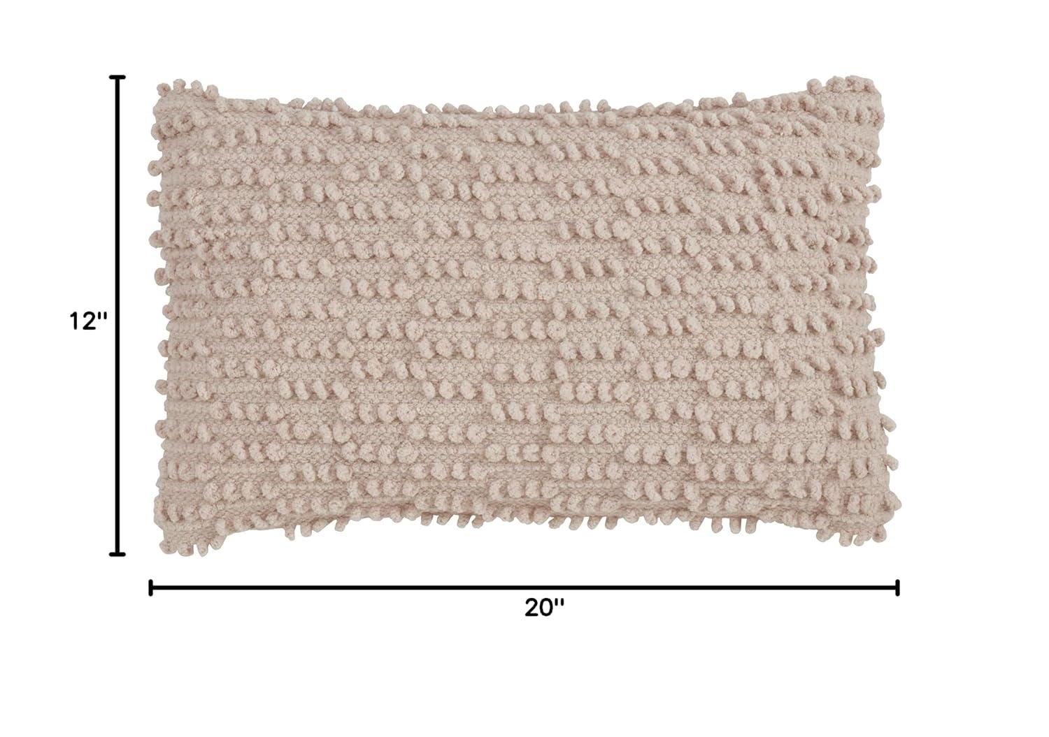 Saro Theo Collection Ruffled Cotton Throw Pillow