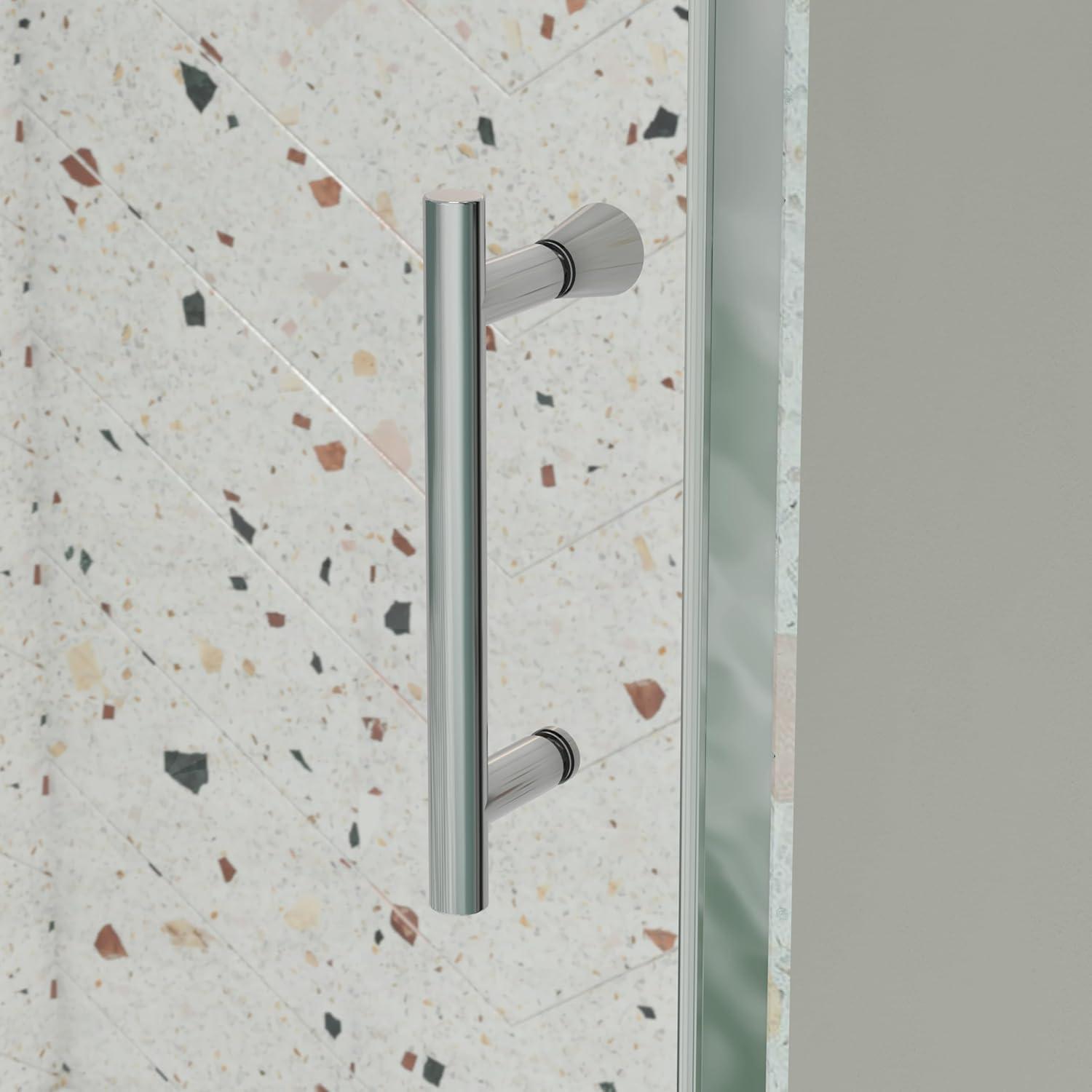 RAY'S RUGS & FLOORING LLC 12RRFR142461LTS 38-42" W x 71" H Pivot Frame Sliding Shower Door with 6mm Tempered Glass
