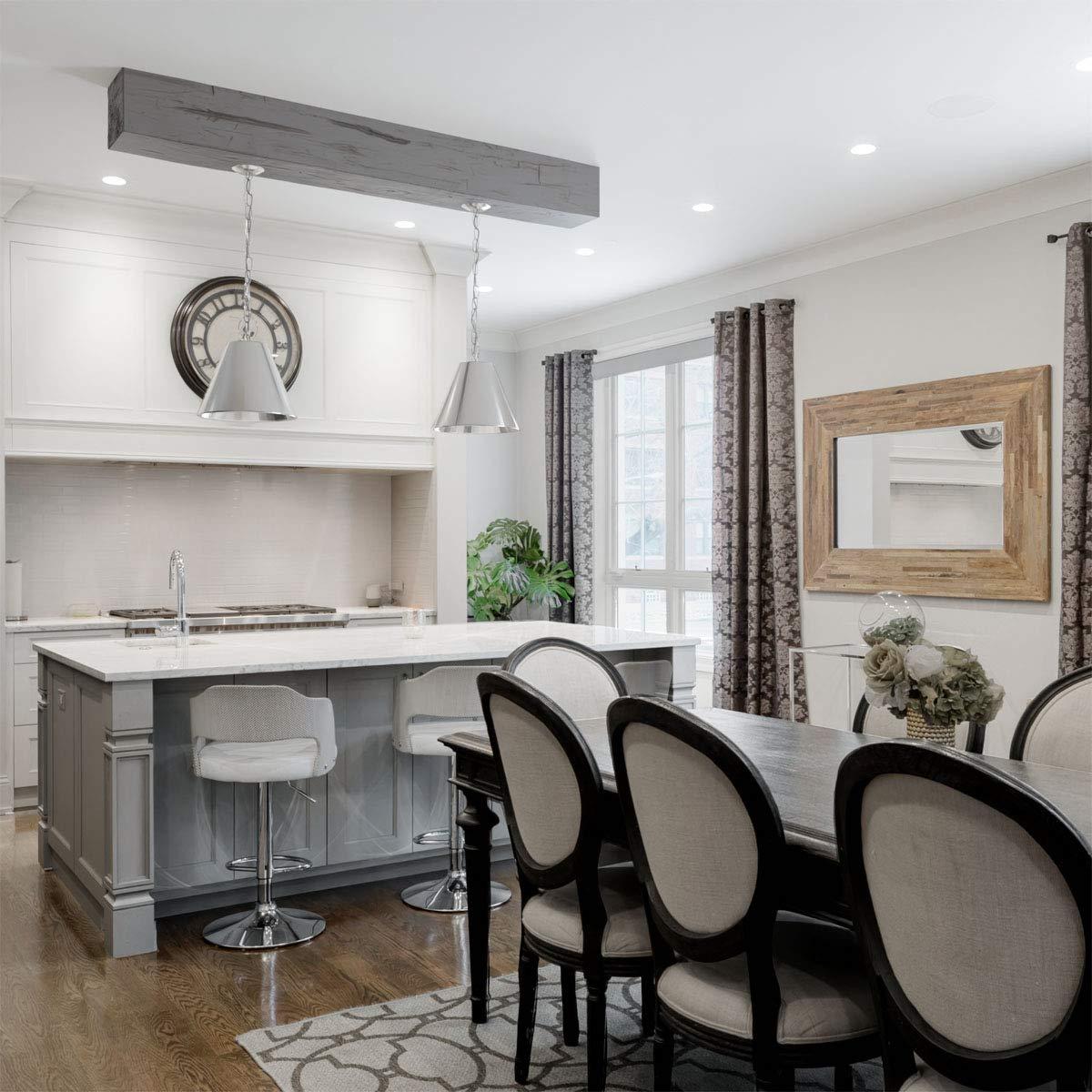 Ekena Millwork Hand Hewn Timberthane Faux Wood 3-Sided Ceiling Beam (U-beam)