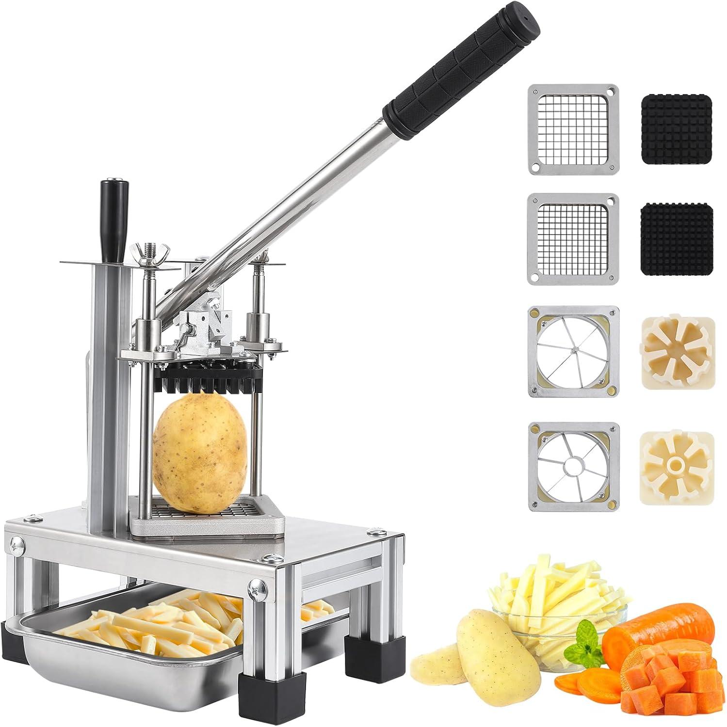 Stainless Steel Commercial Vegetable Chopper with 4 Blades