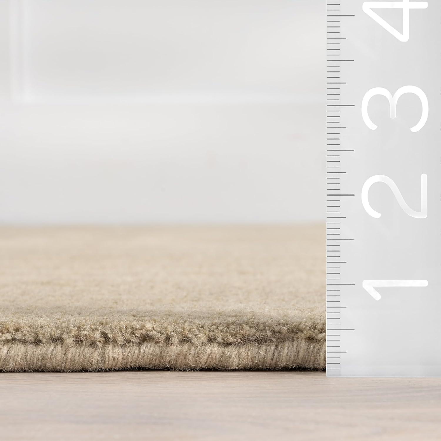 Rugs USA Arrel Speckled Wool-Blend Area Rug, 9' 6" x 13' 6", Arrel Sand