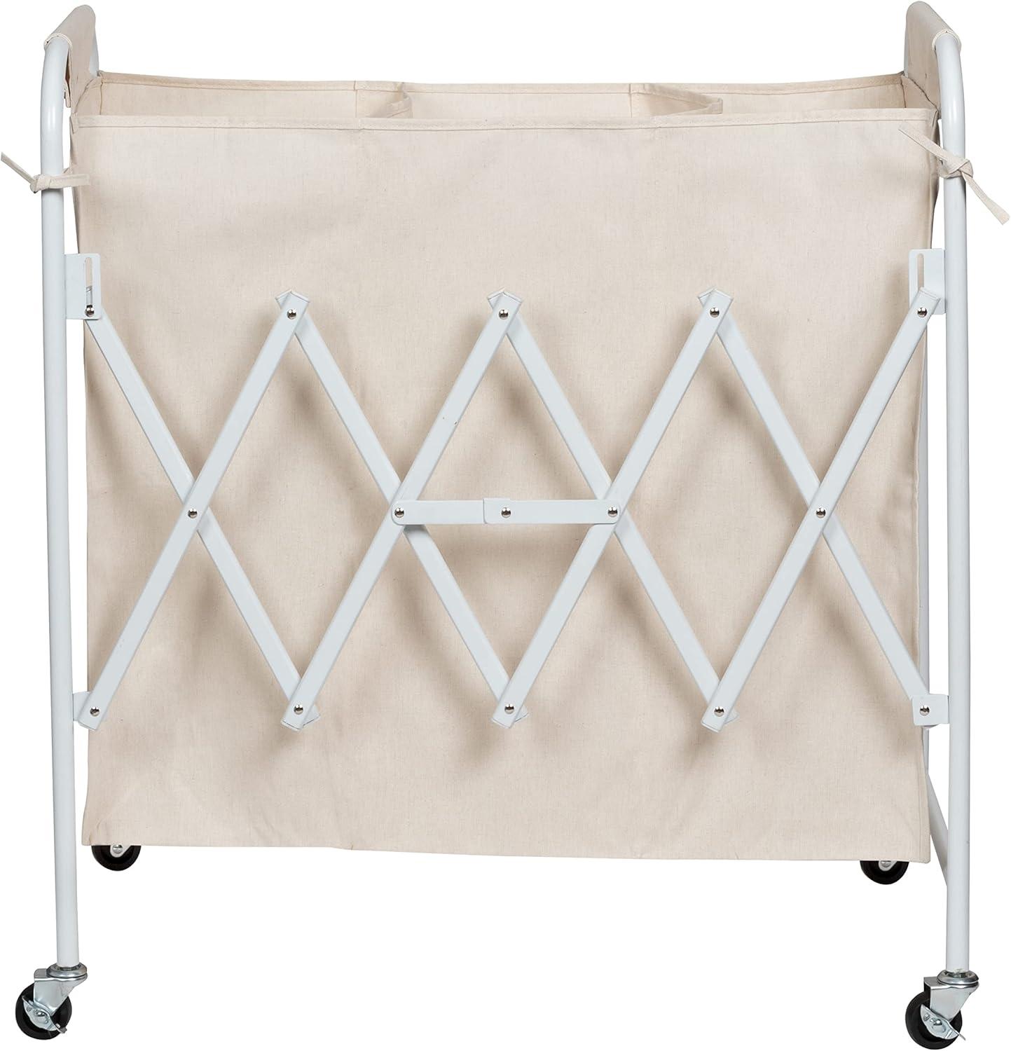 Accordion Triple Sorter Laundry Hamper