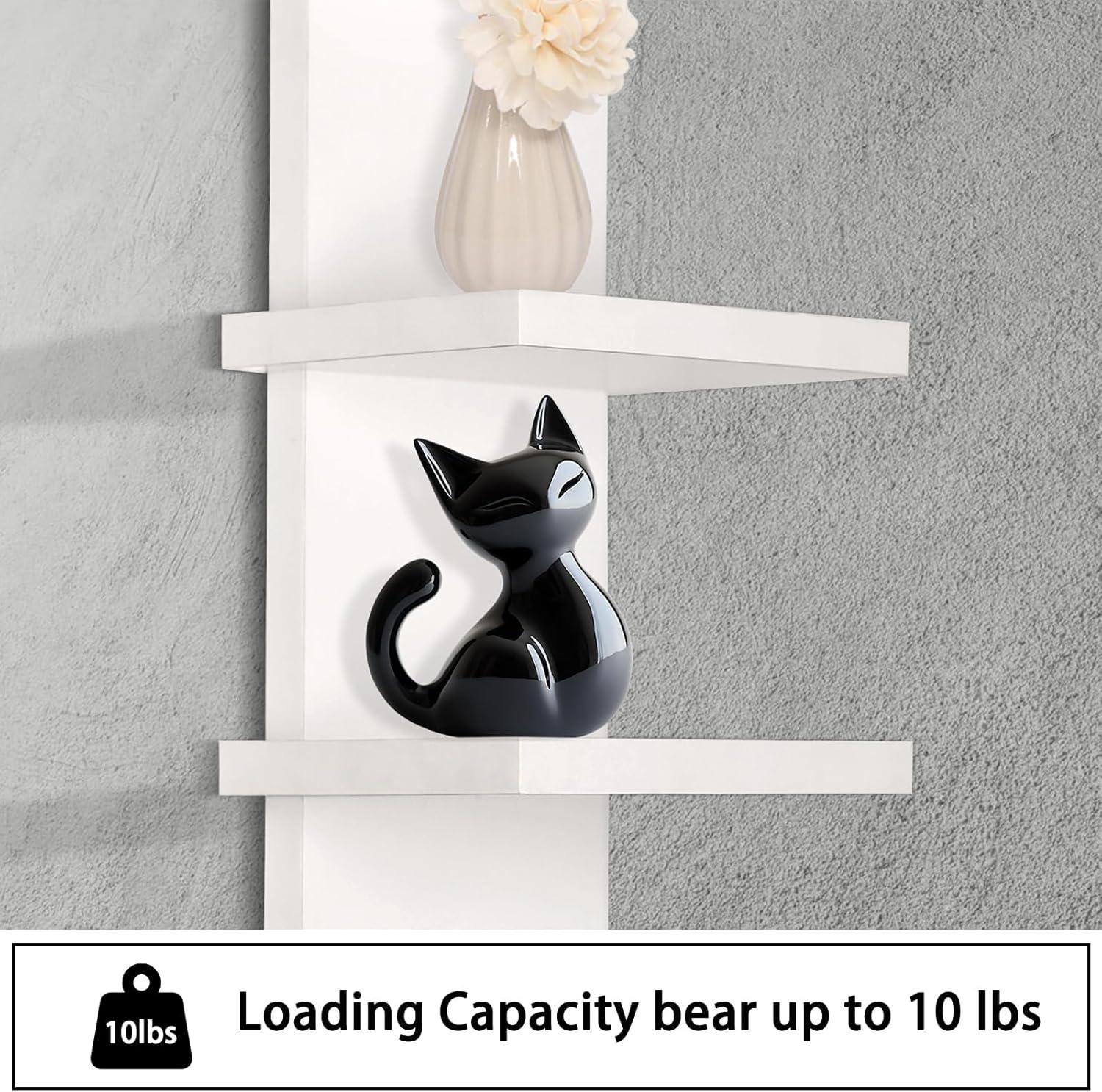 5 Tier Wall Shelf Unit, Brown Wall Shelf, Multifunctional Display Floating Shelf, Bedroom and Home Decor Organizer