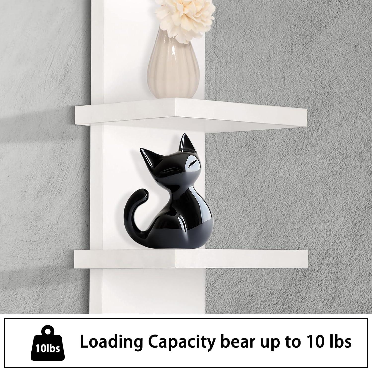 5 Tier Wall Shelf Unit, Brown Wall Shelf, Multifunctional Display Floating Shelf, Bedroom and Home Decor Organizer