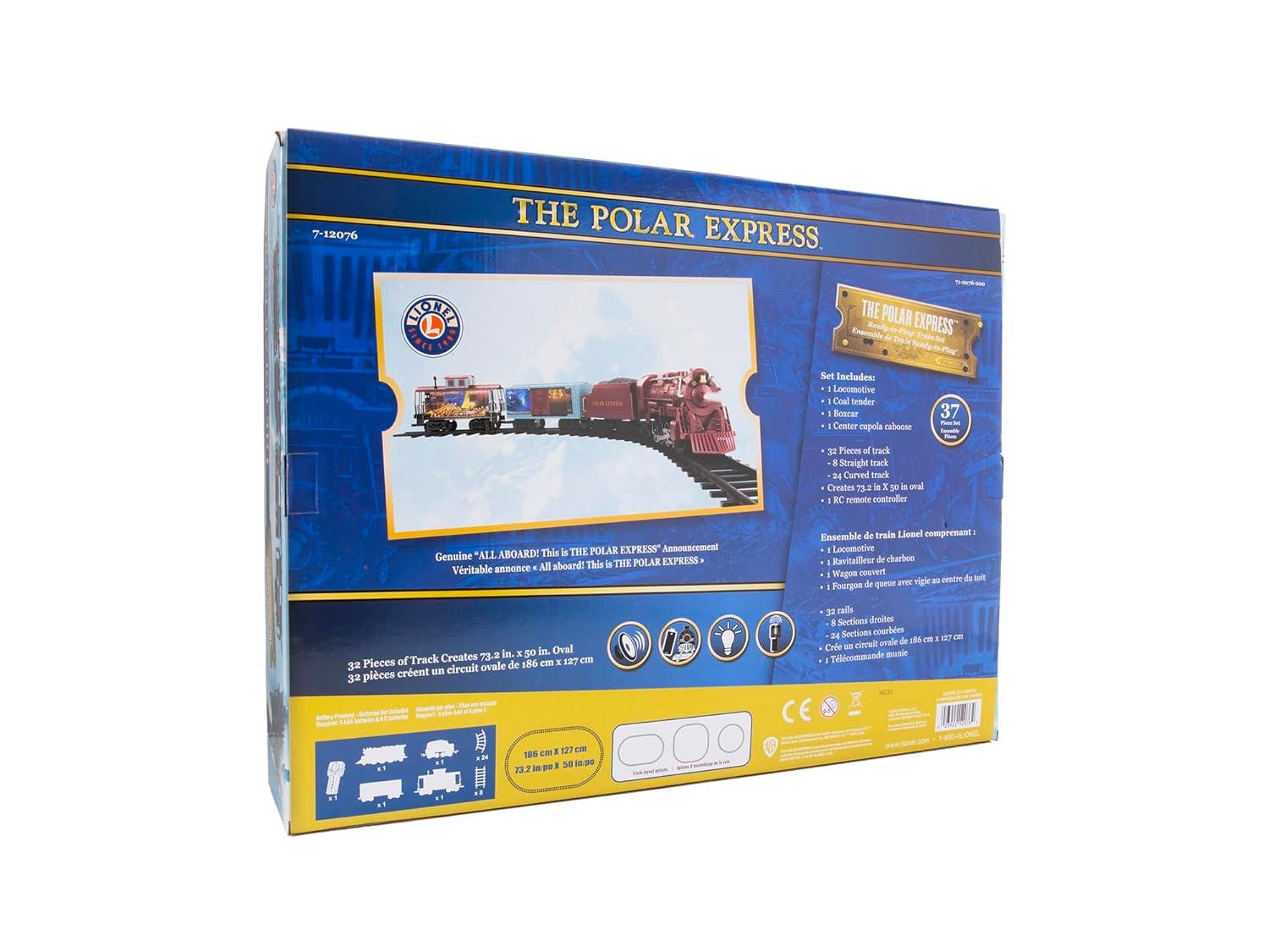 Lionel Warner Bros. The Polar Express Freight Battery Operated Train Set with Remote