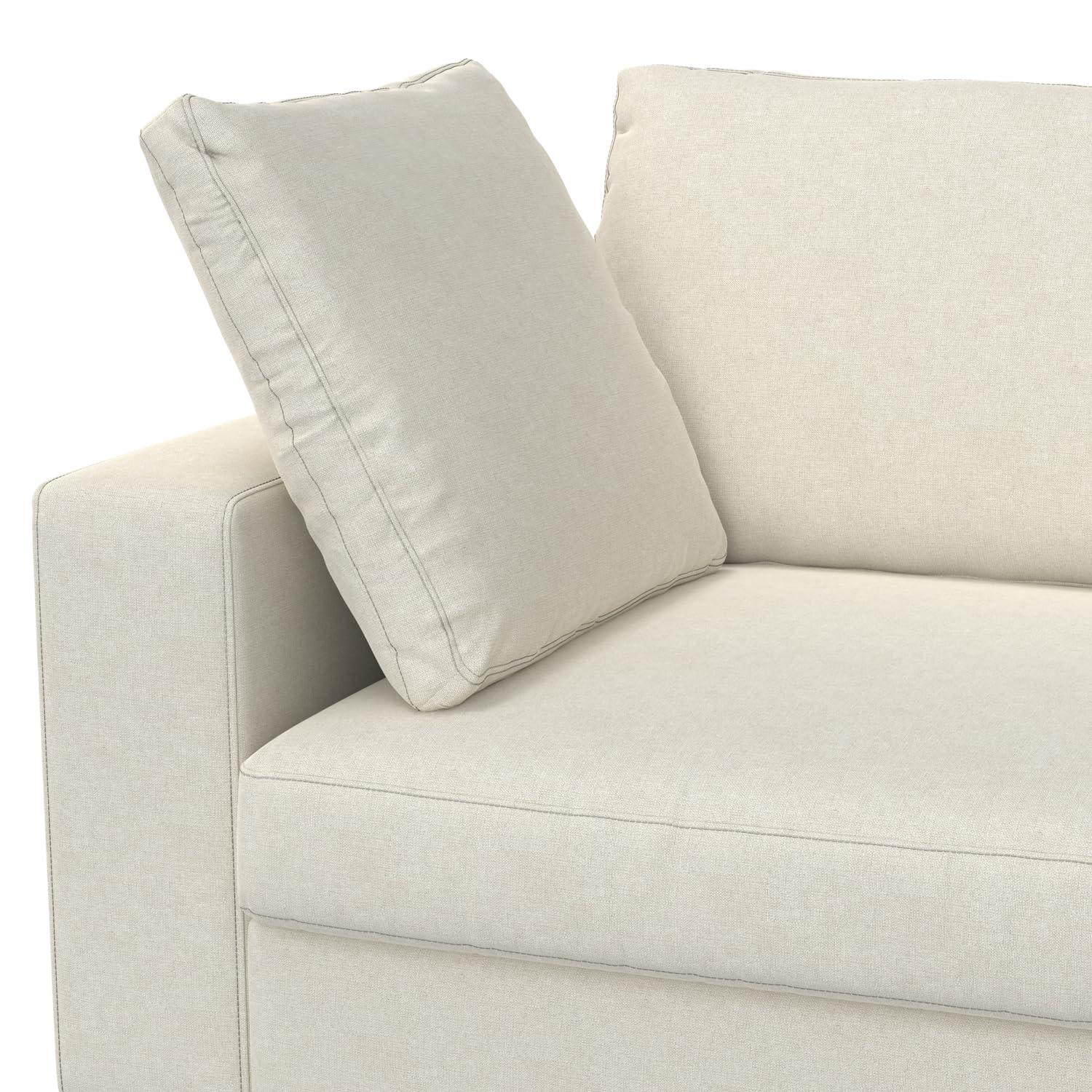 Charlie 96" Beige Performance Fabric Deep Seater Sofa