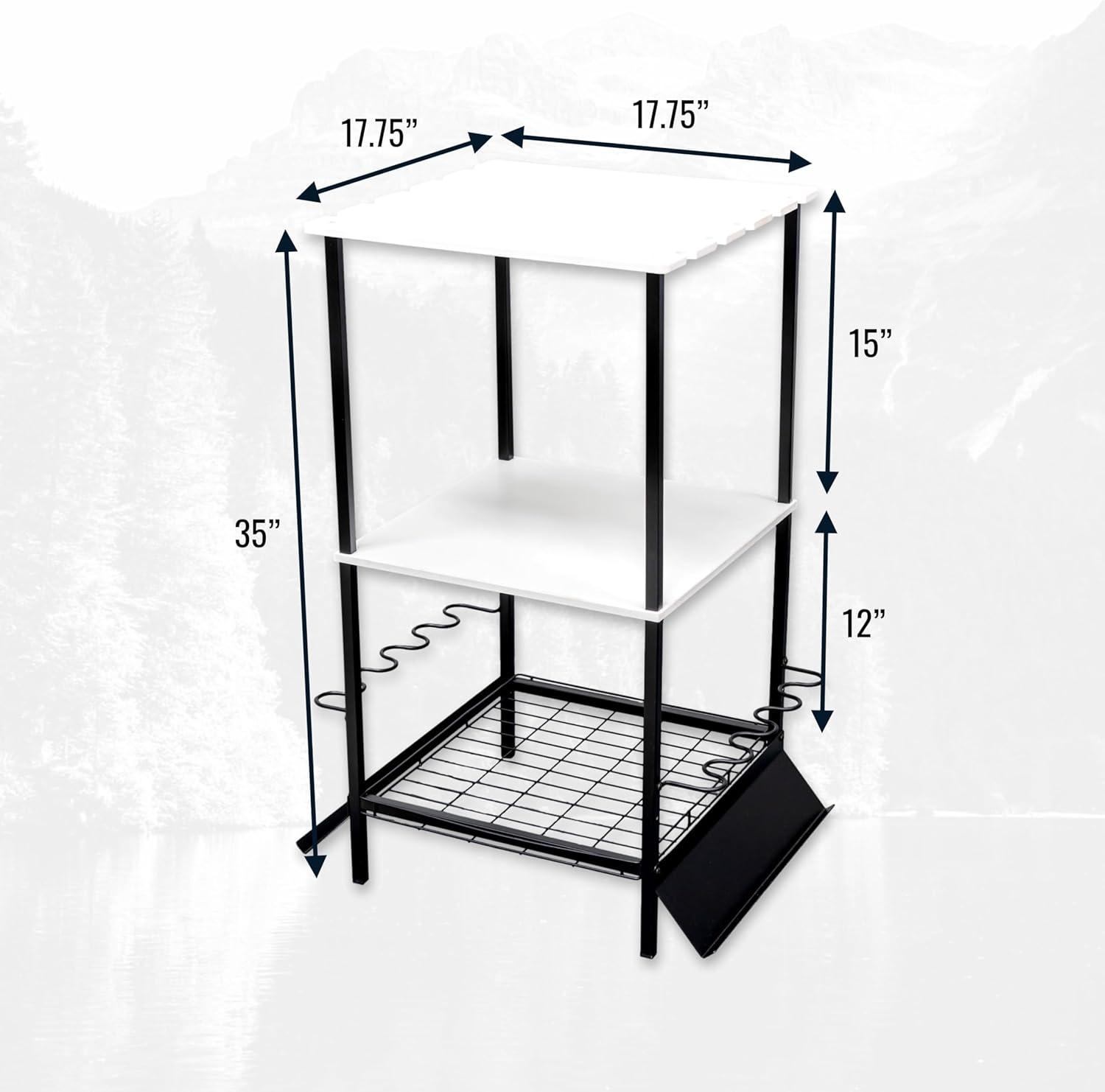 Teal Triangle Tarpin Fishing Pole Stand | Holds up to 10 Rods