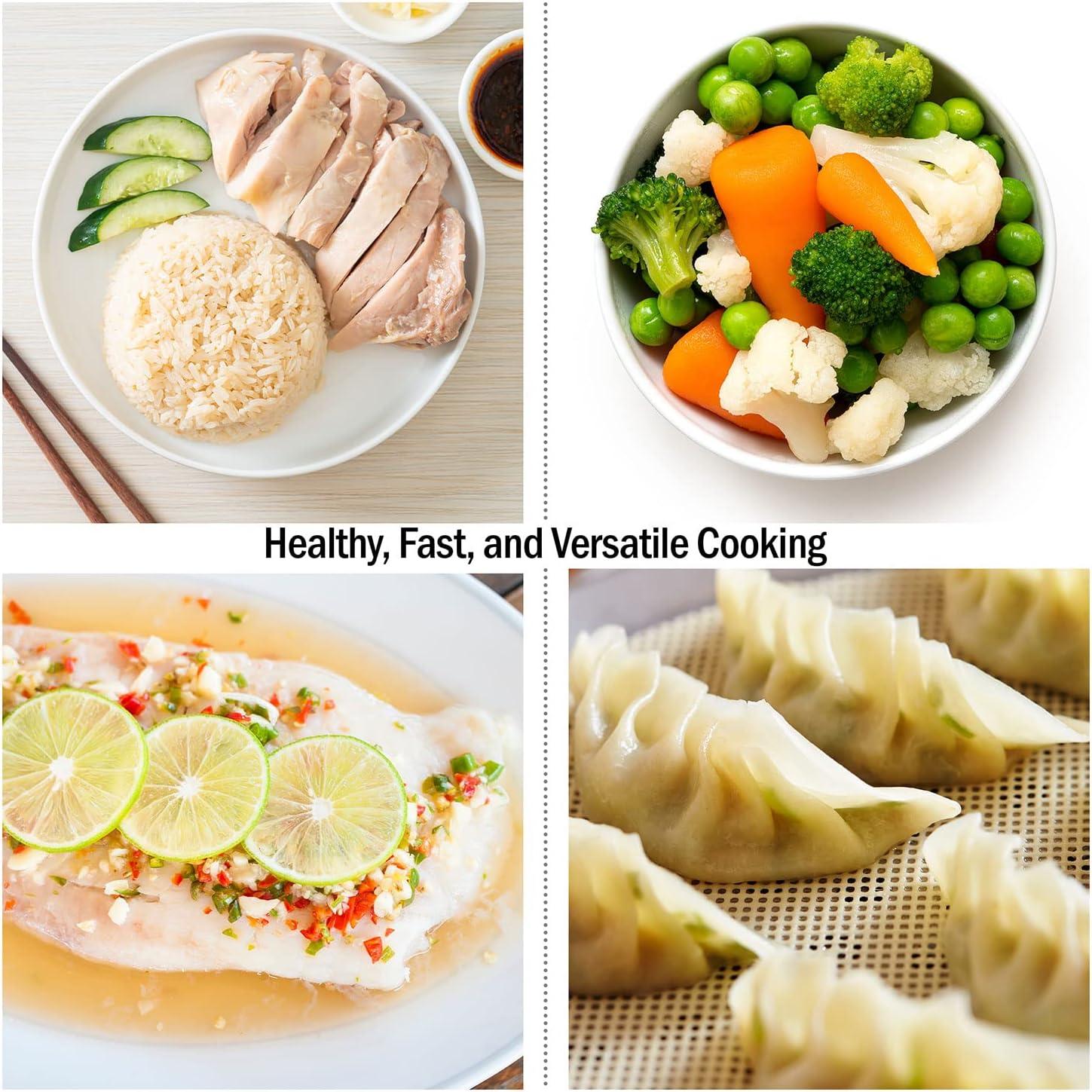 Vegetable Steamer Rice Cooker (White) by Classic Cuisine