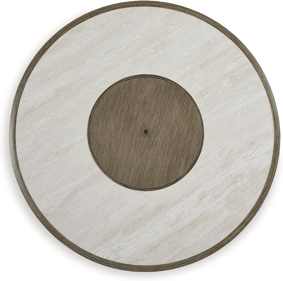 Signature Design by Ashley Rainier Ranch Beige Fire Pit Table