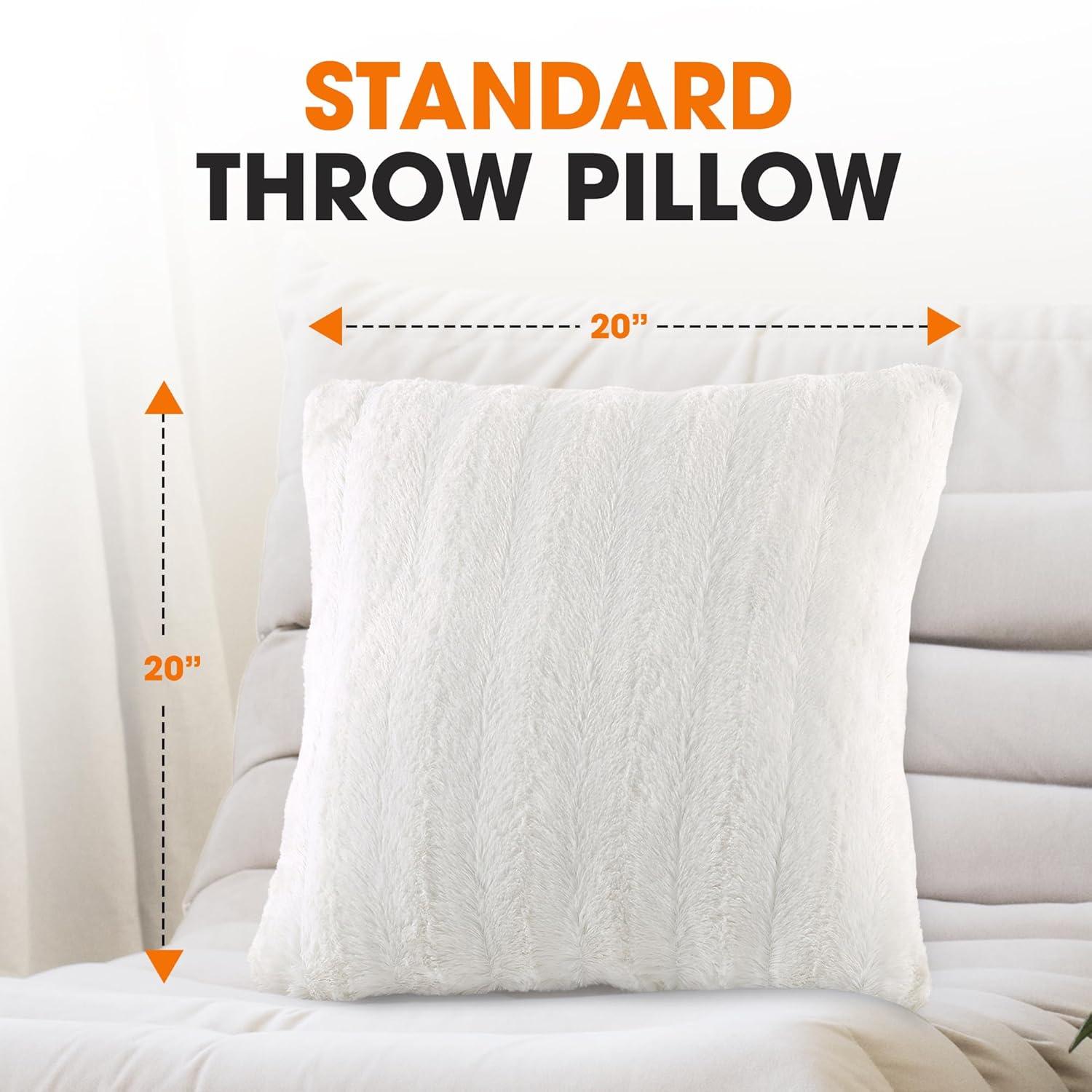 Cheer Collection FRBIN Square Pillow Cover & Insert (Set of 2)