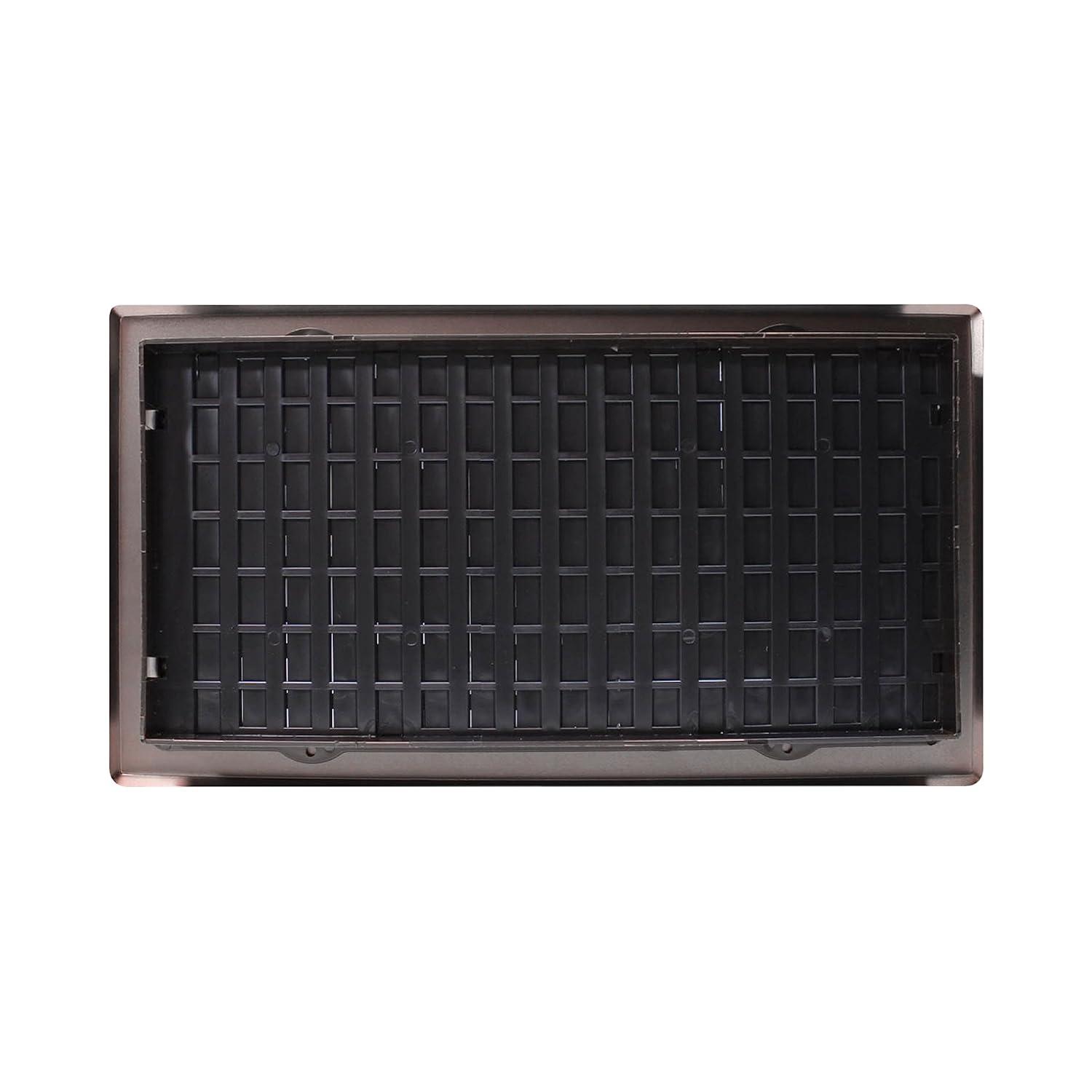 Decor Grates AJH612-RB Oriental Floor Register 6-Inch by 12-Inch Rubbed Bronze